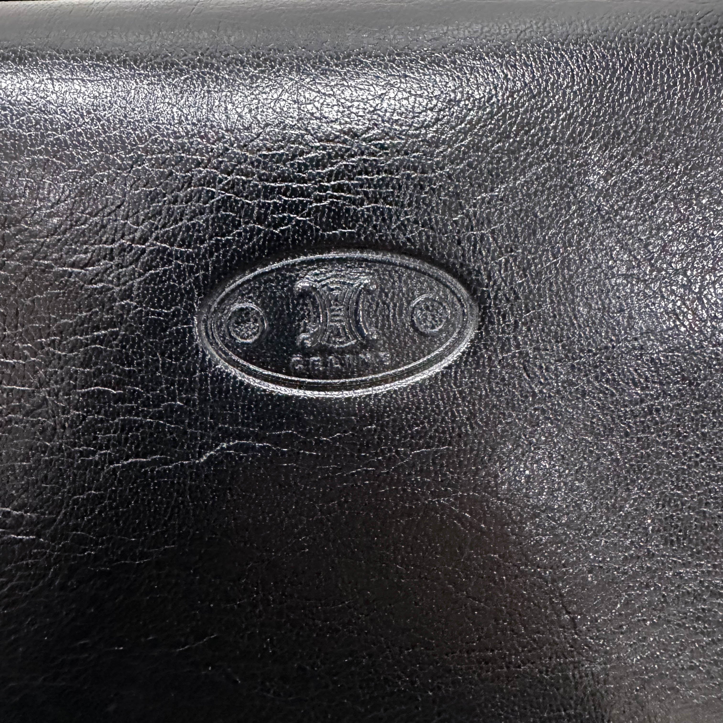 Zebra Print Pony Hair Black Calfskin Shoulder Bag