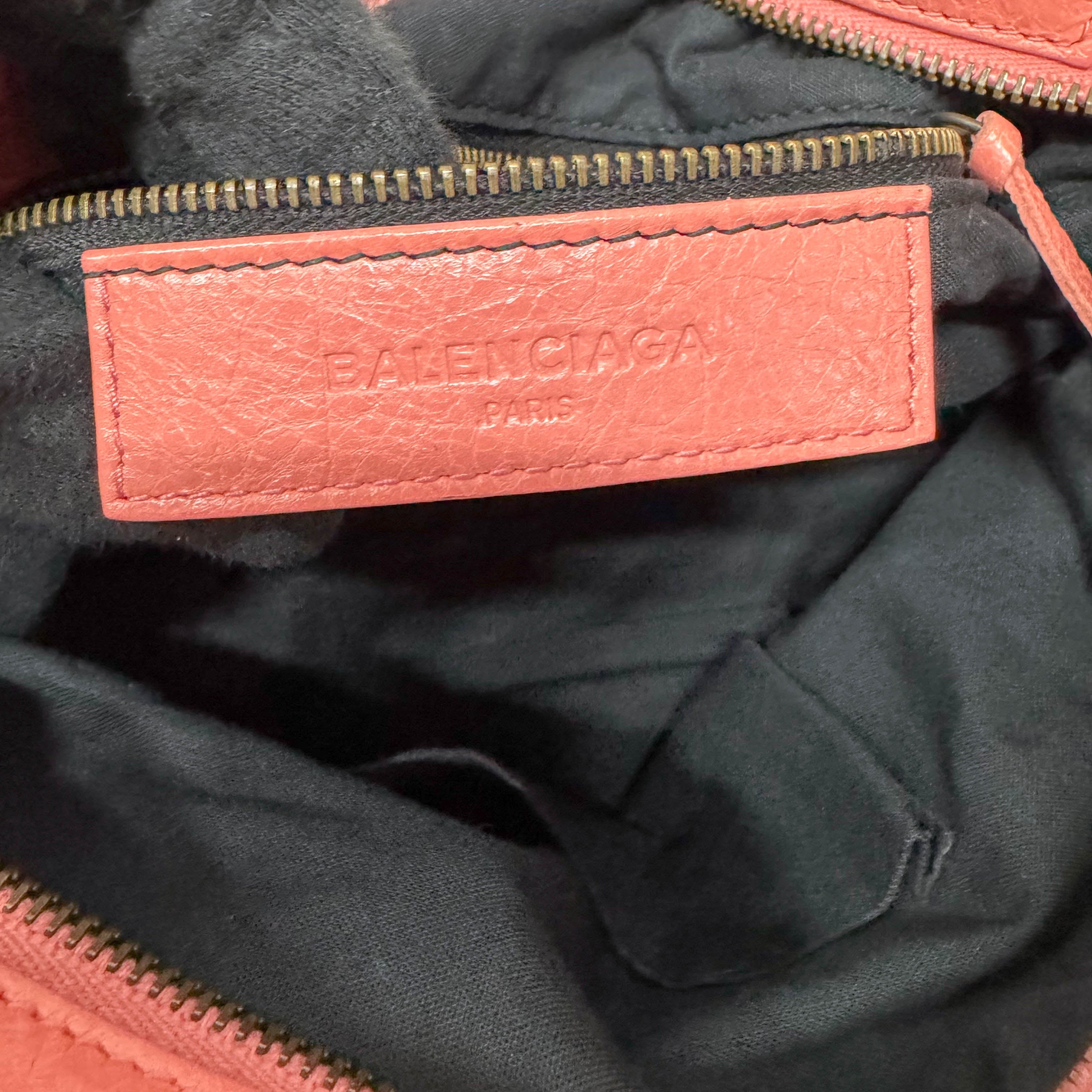 The City Pink  Leather Two Way Bag