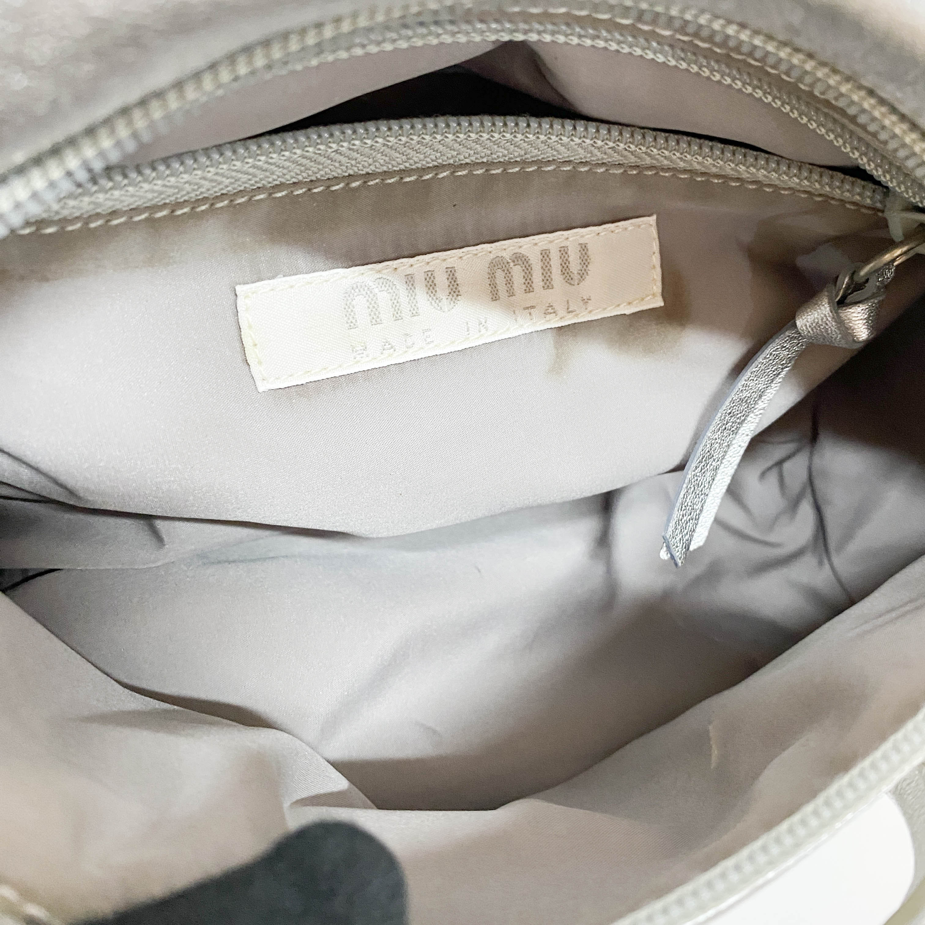 Archive Light Up Silver Leather Shoulder Bag