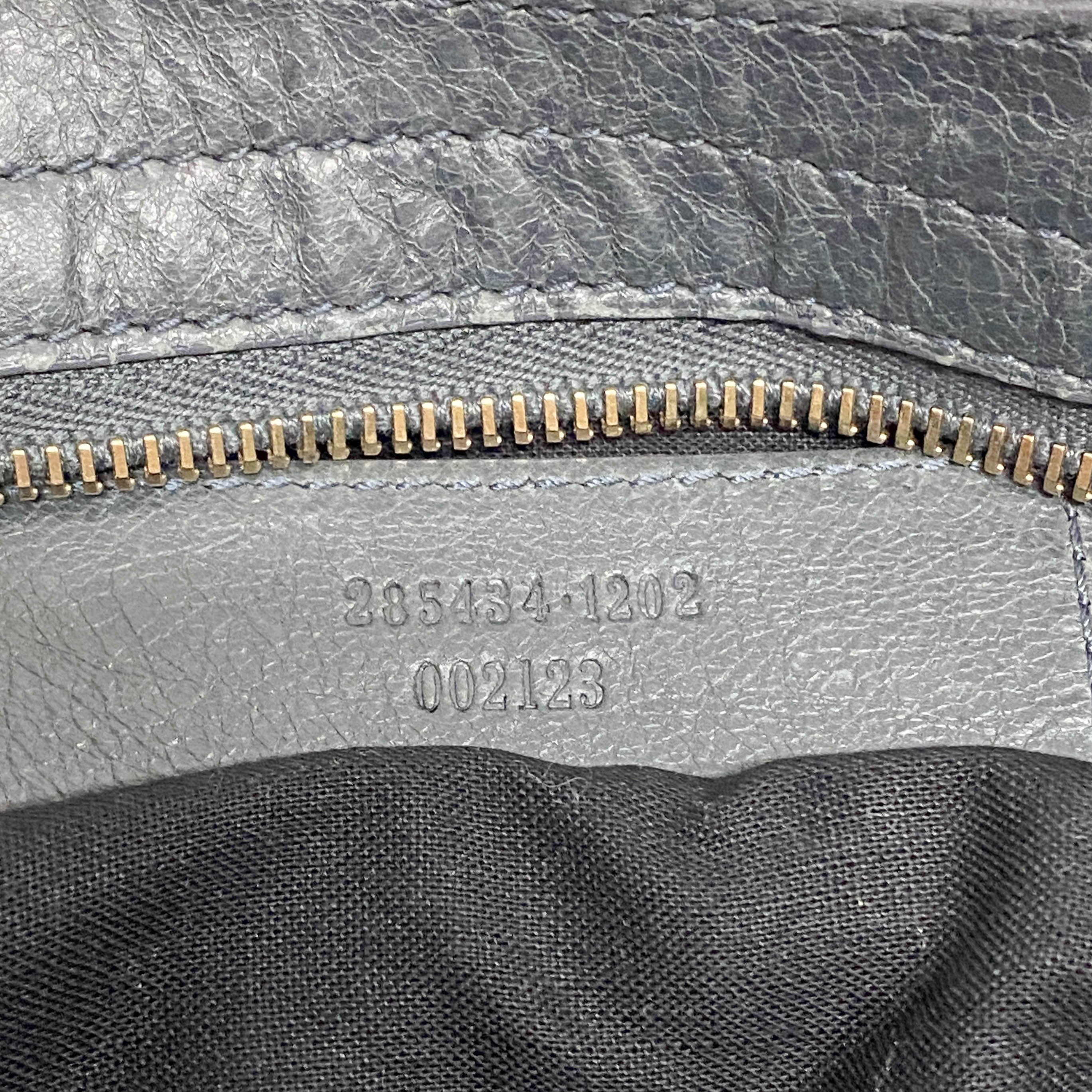 The Town Grey Calfskin Leather Two Way Bag