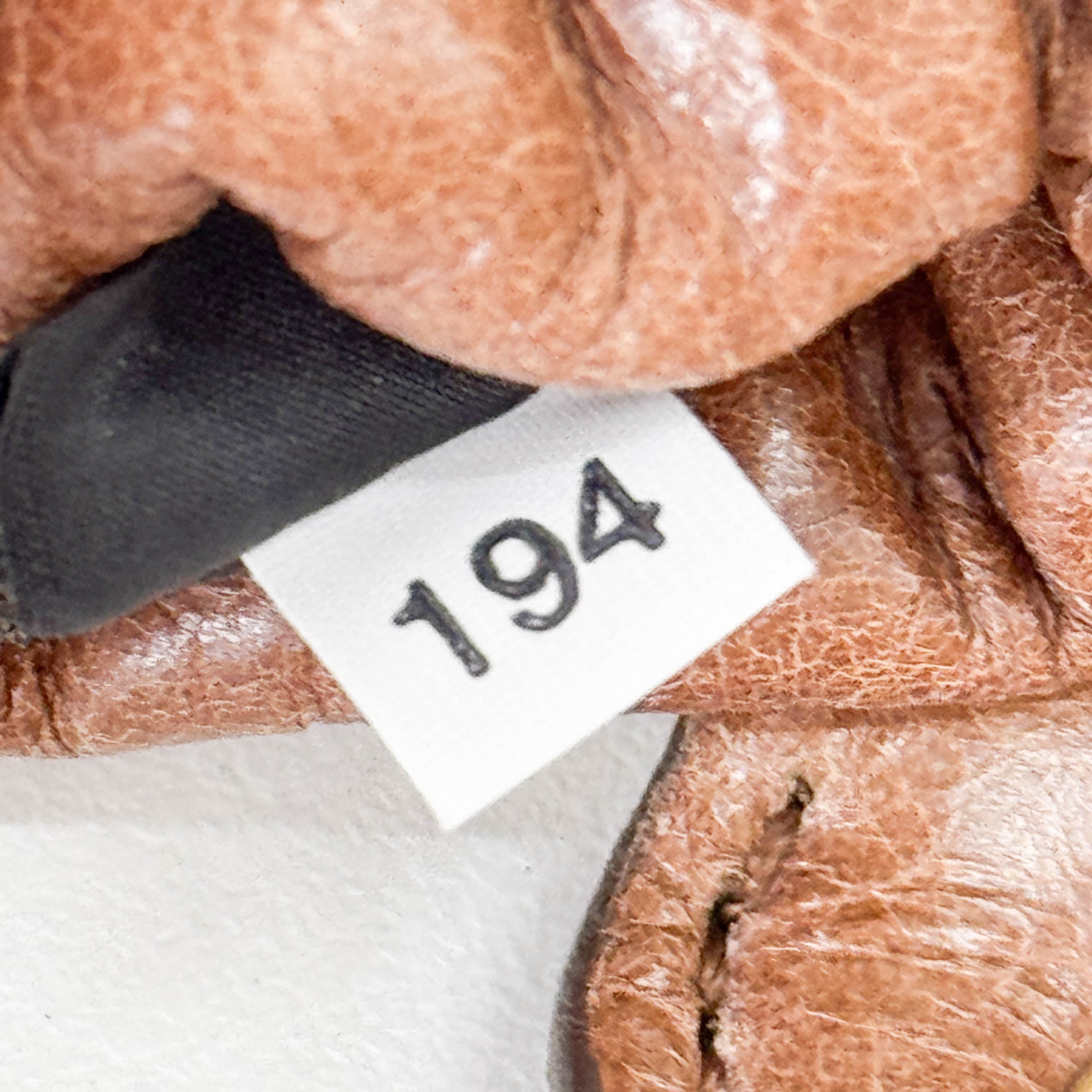 Vitello Bauletto Brown Calfskin Leather Two Way Bag