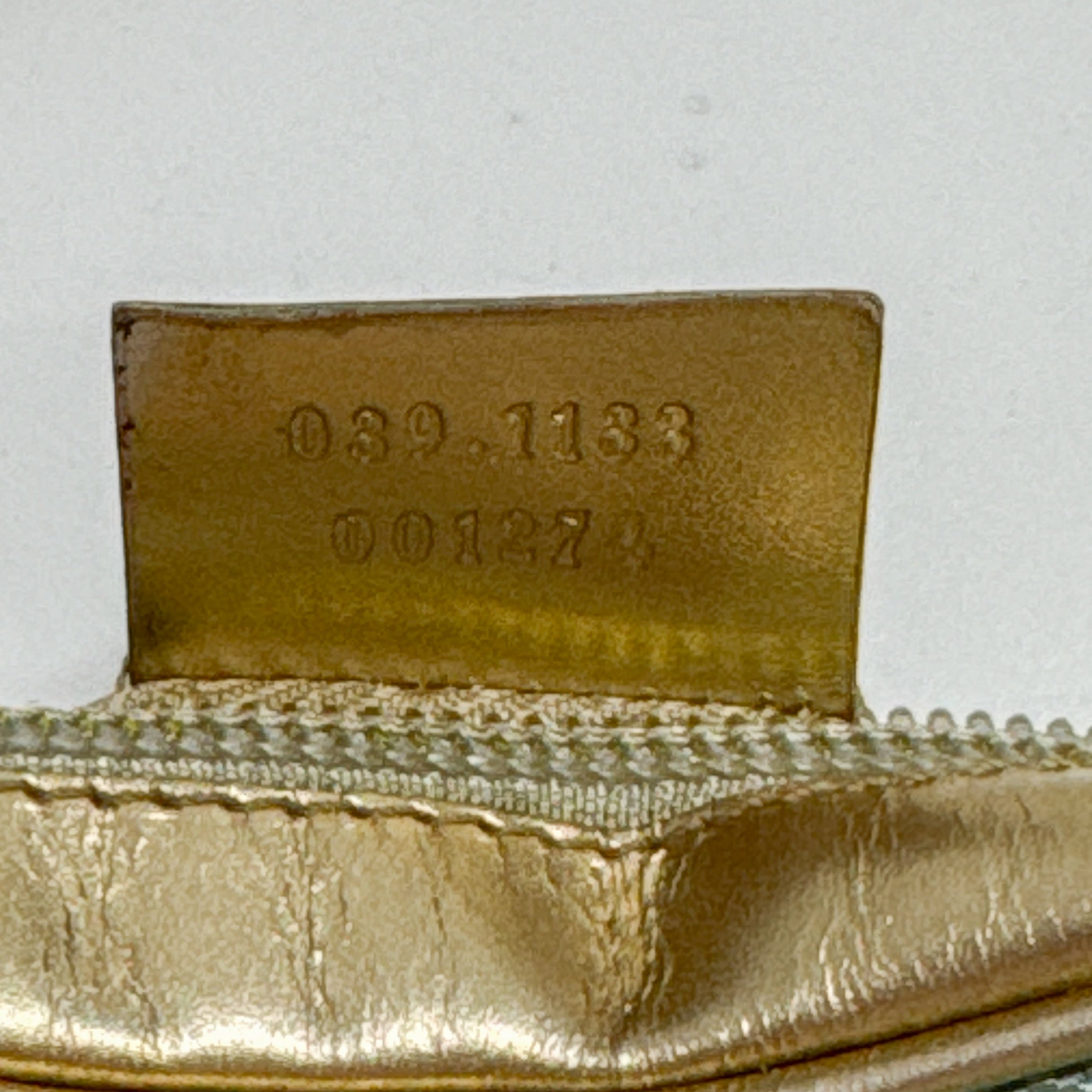 Blue & Gold Canvas Handbag