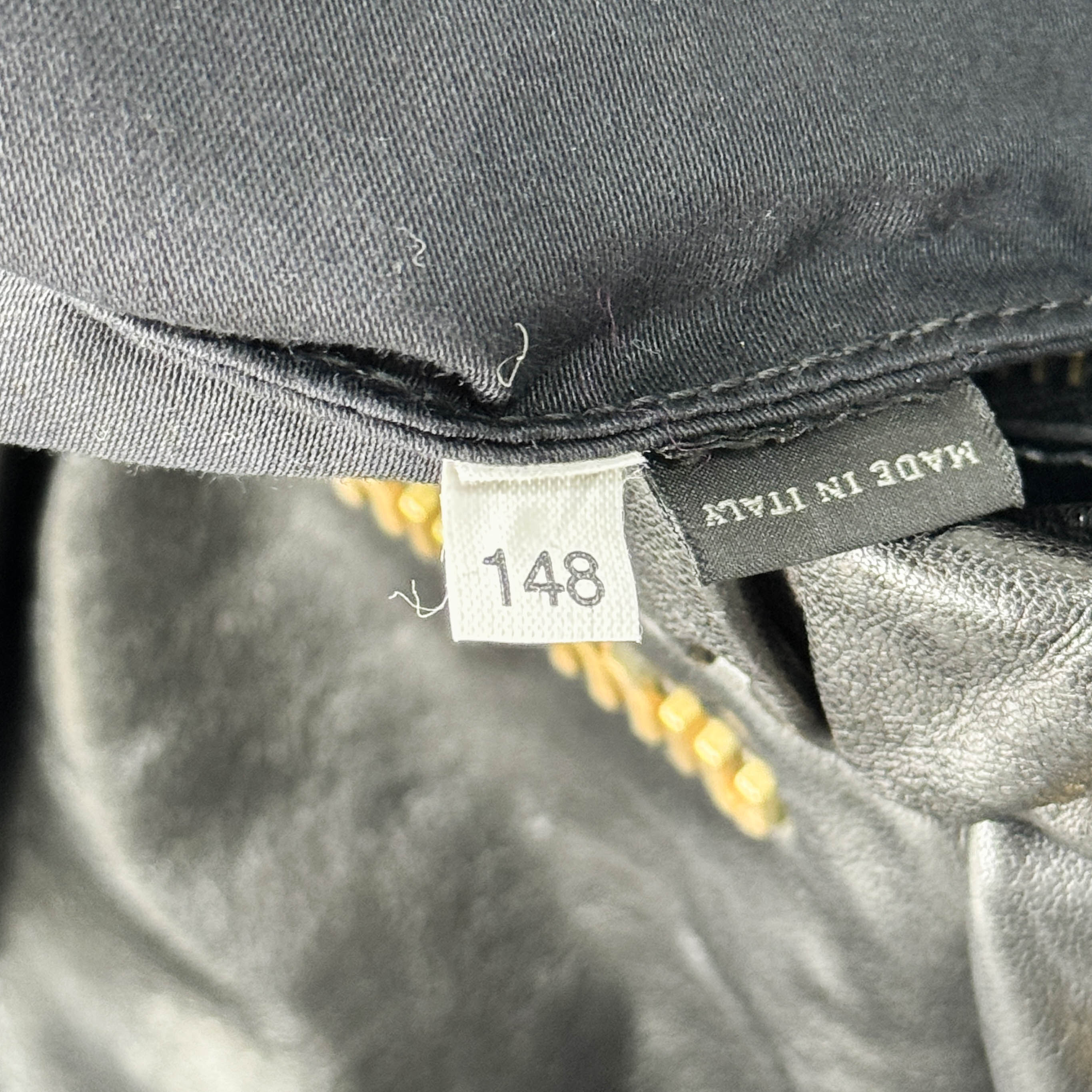 Vitello Black Calfskin Leather Two Way Bag