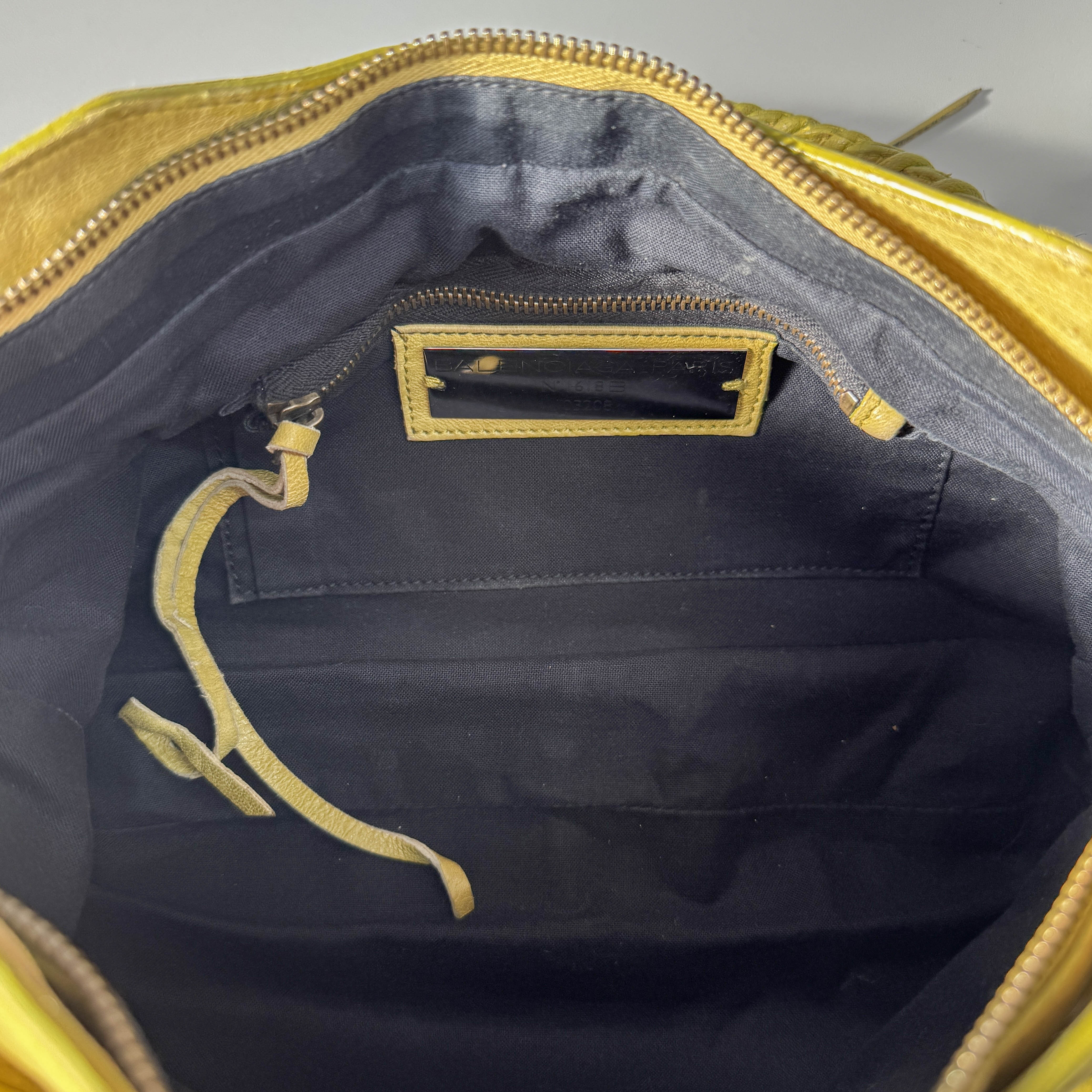 The First Soft yellow Calfskin Leather Two Way Bag
