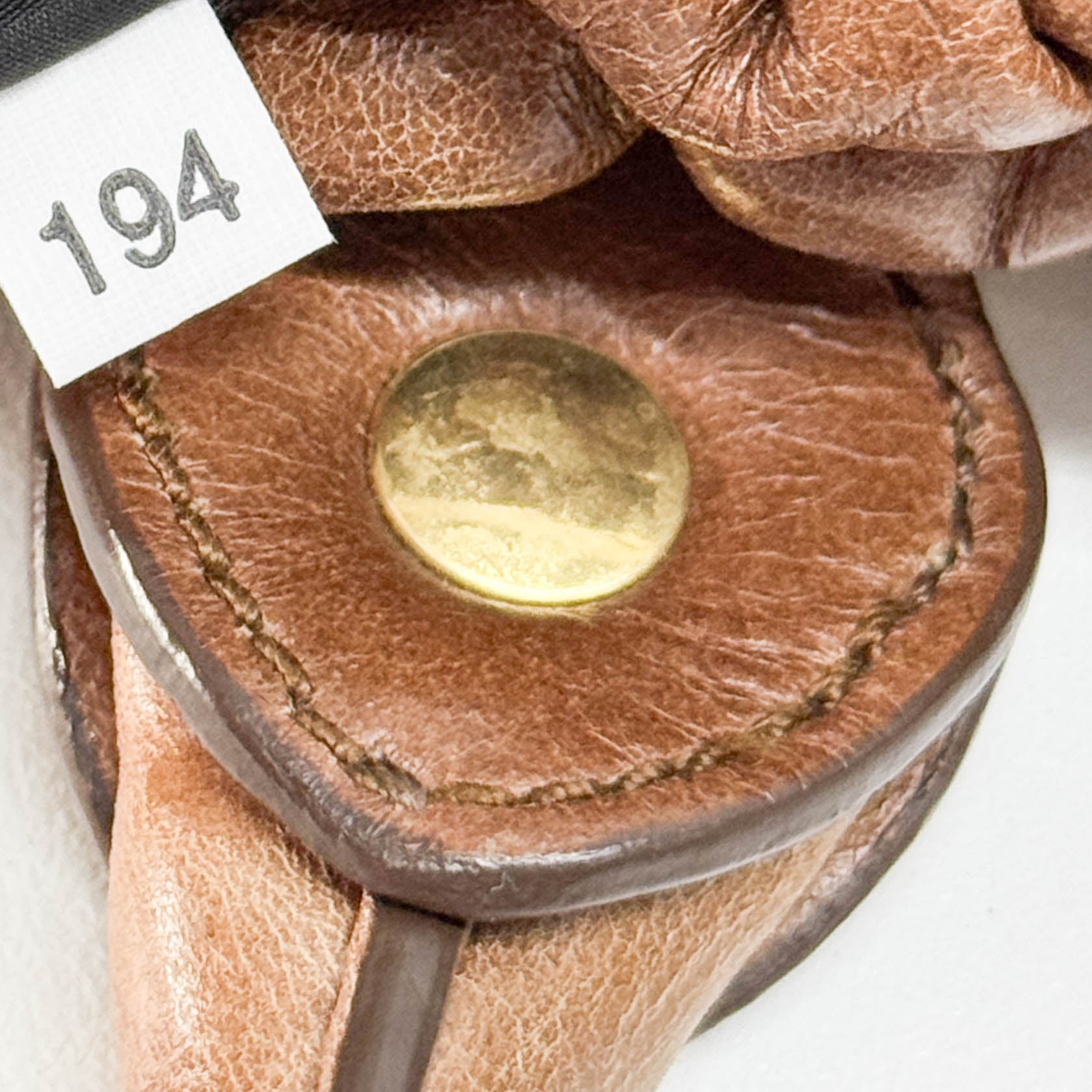 Vitello Brown Leather Two Way Bag