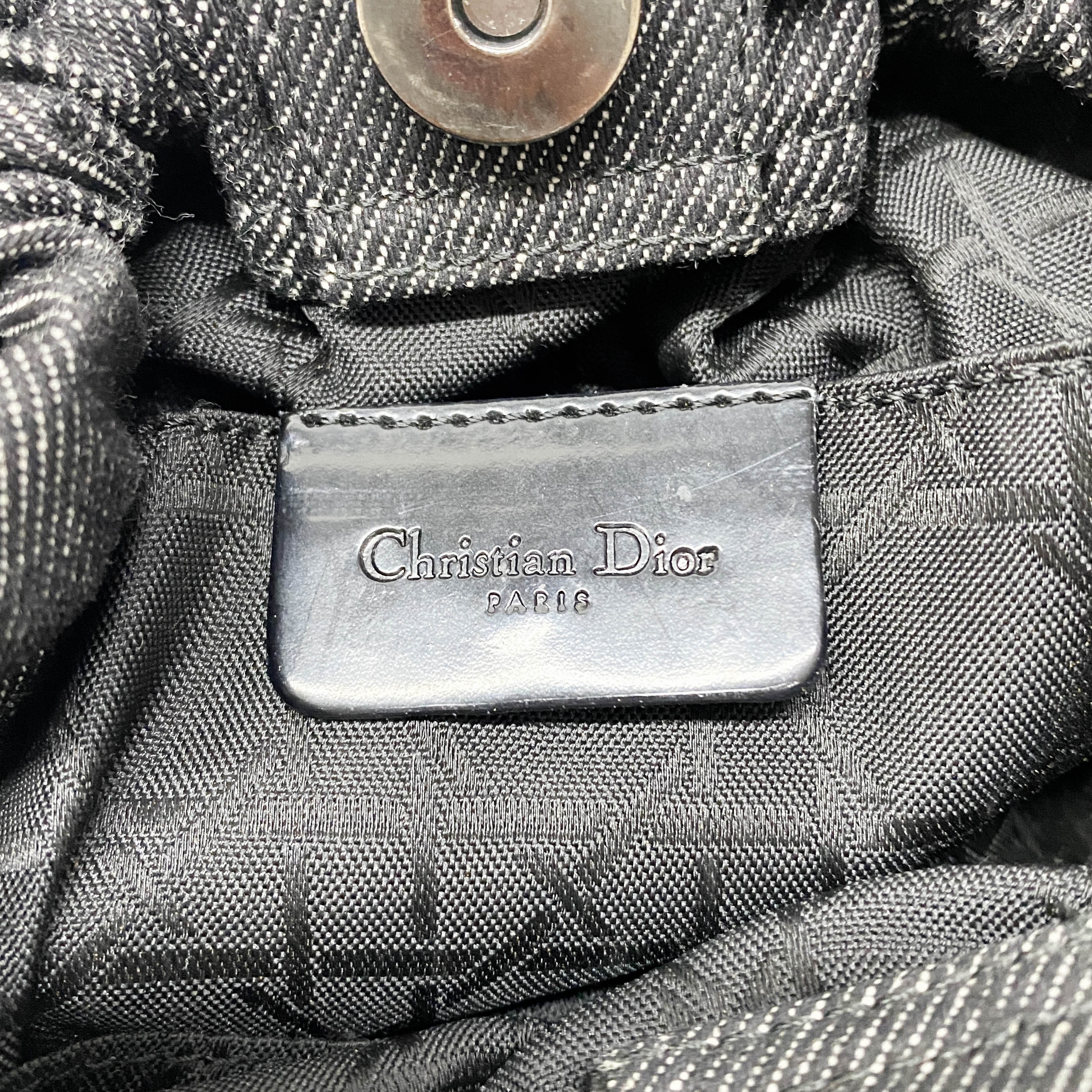 Malice Pearl Black Denim Hand Bag