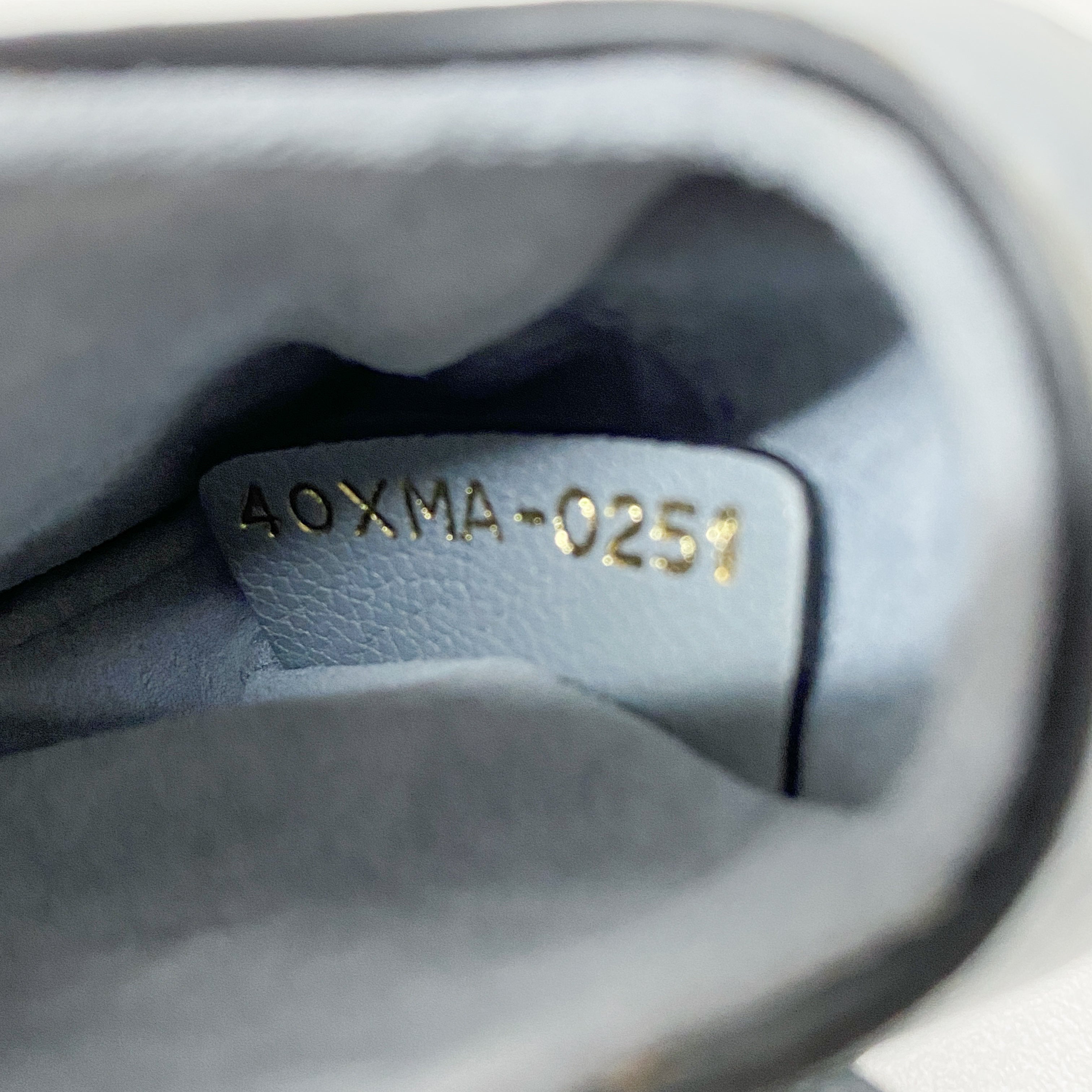 Mini Saddle Blue Leather Hand Bag