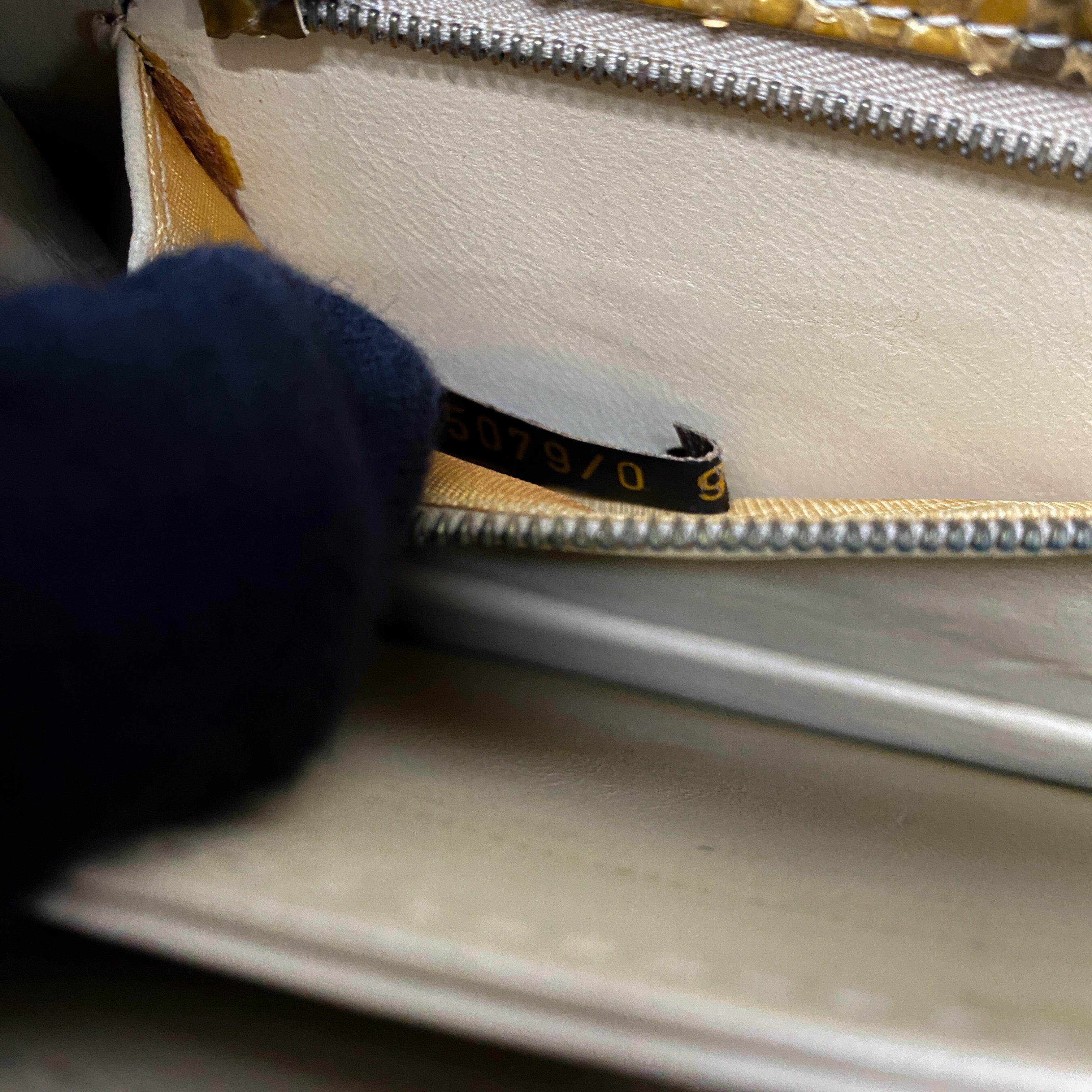 Embroidered Black And Gold Shoulder Bag