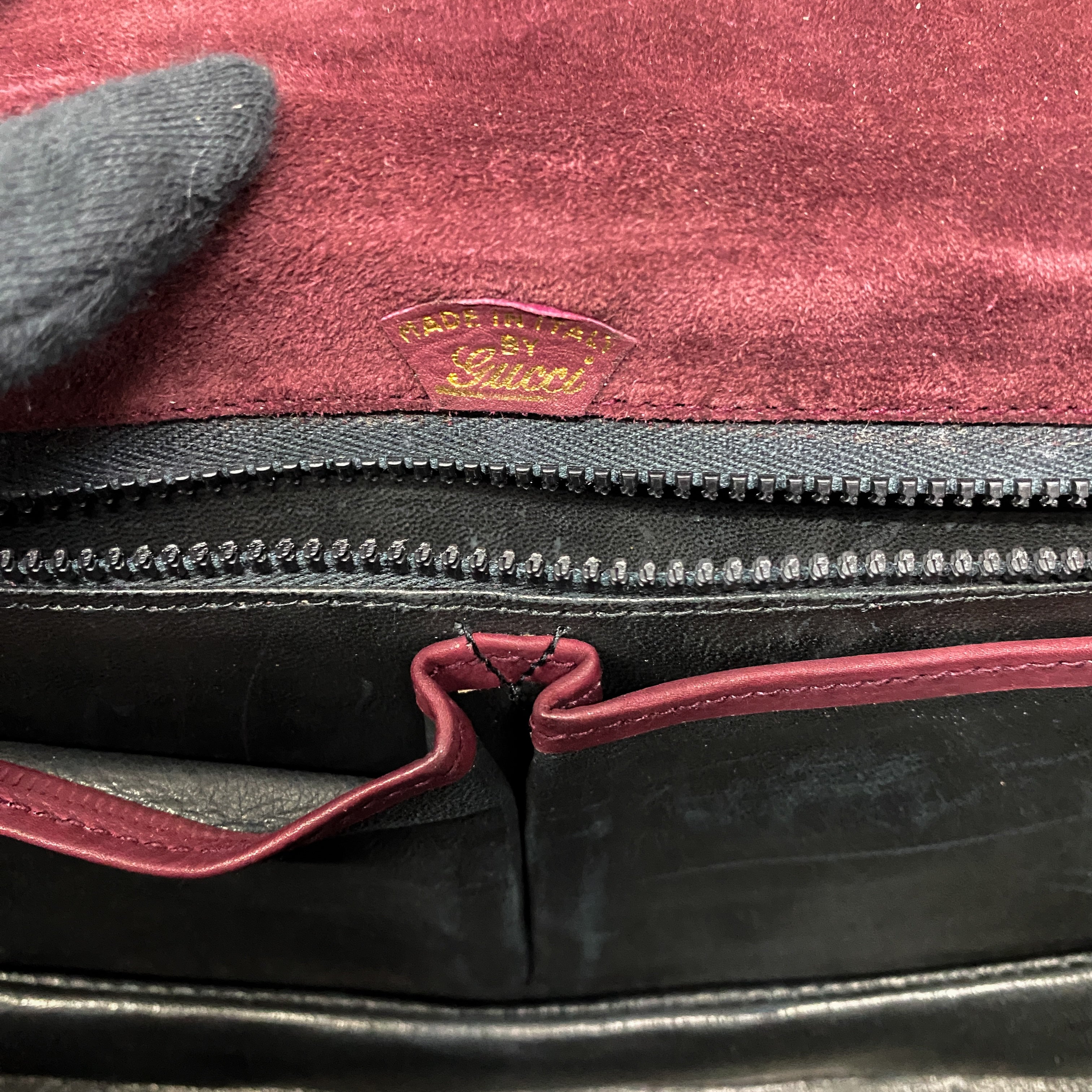 Red Suede Shoulder Bag