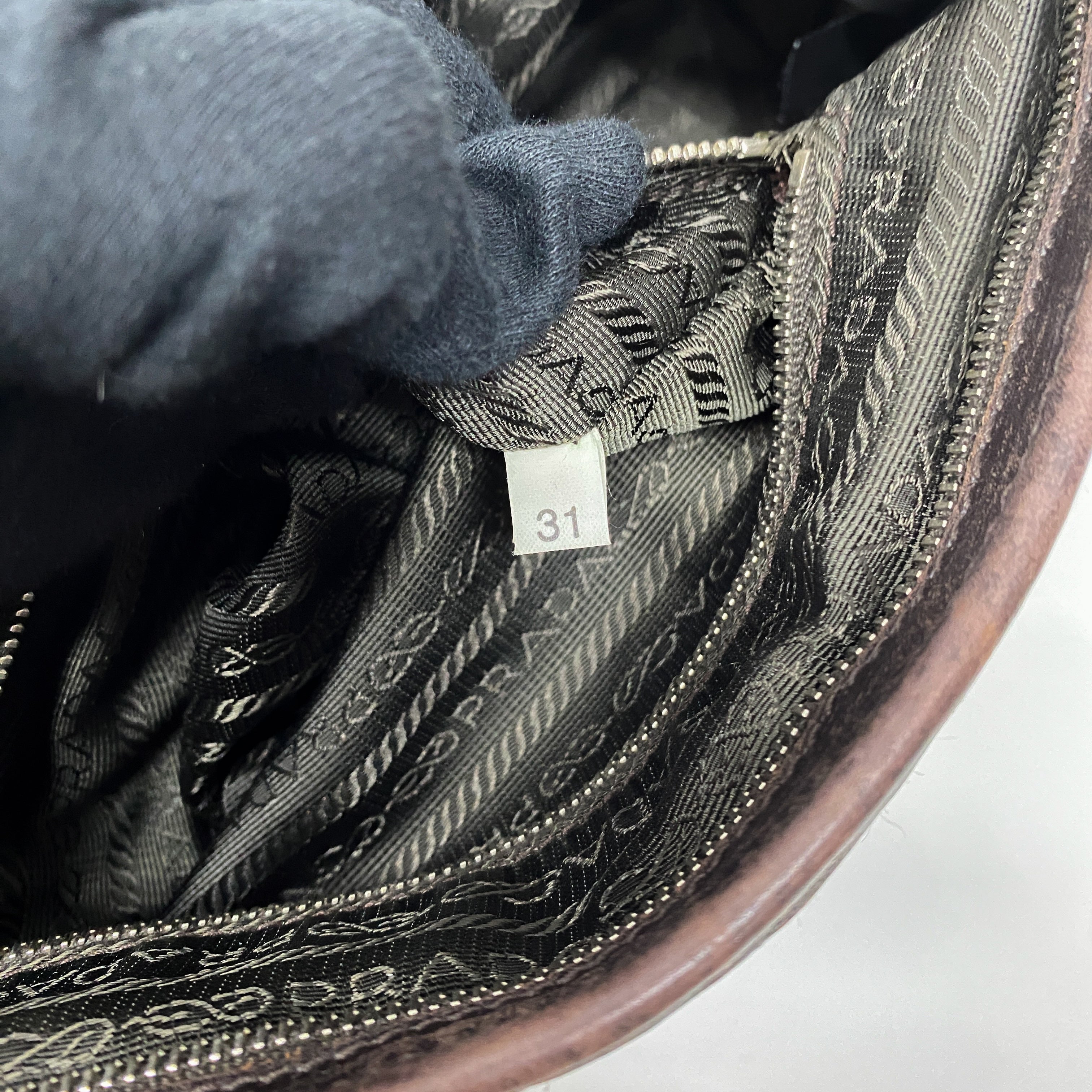 Brown Zebra Print Pony Hair Handbag