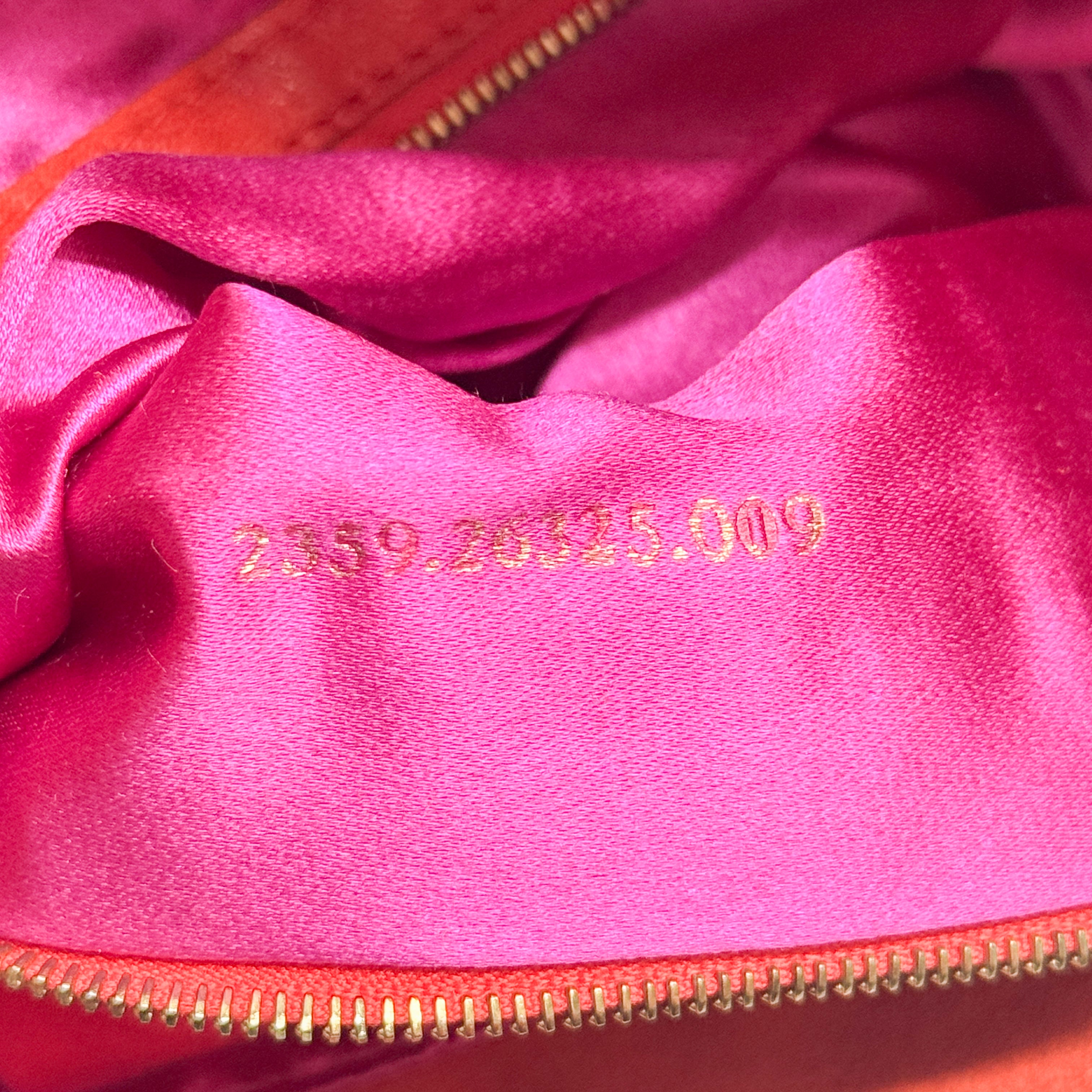 Mamma Baguette Orange Suede Shoulder Bag