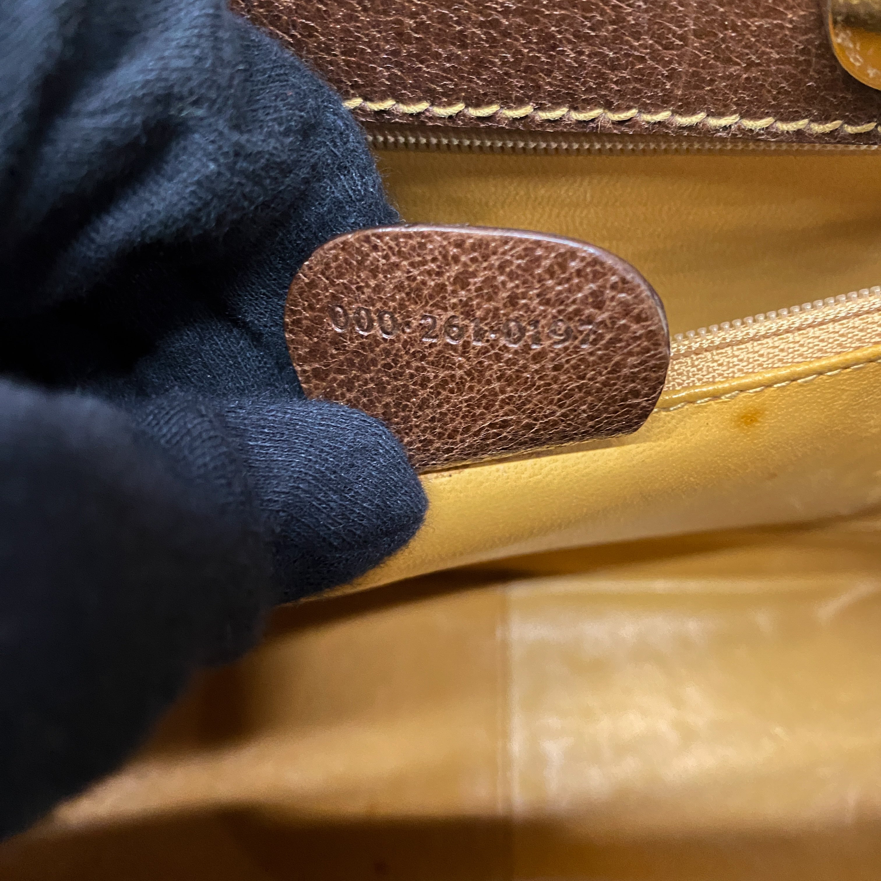 Horsebit Brown Leather Hand Bag