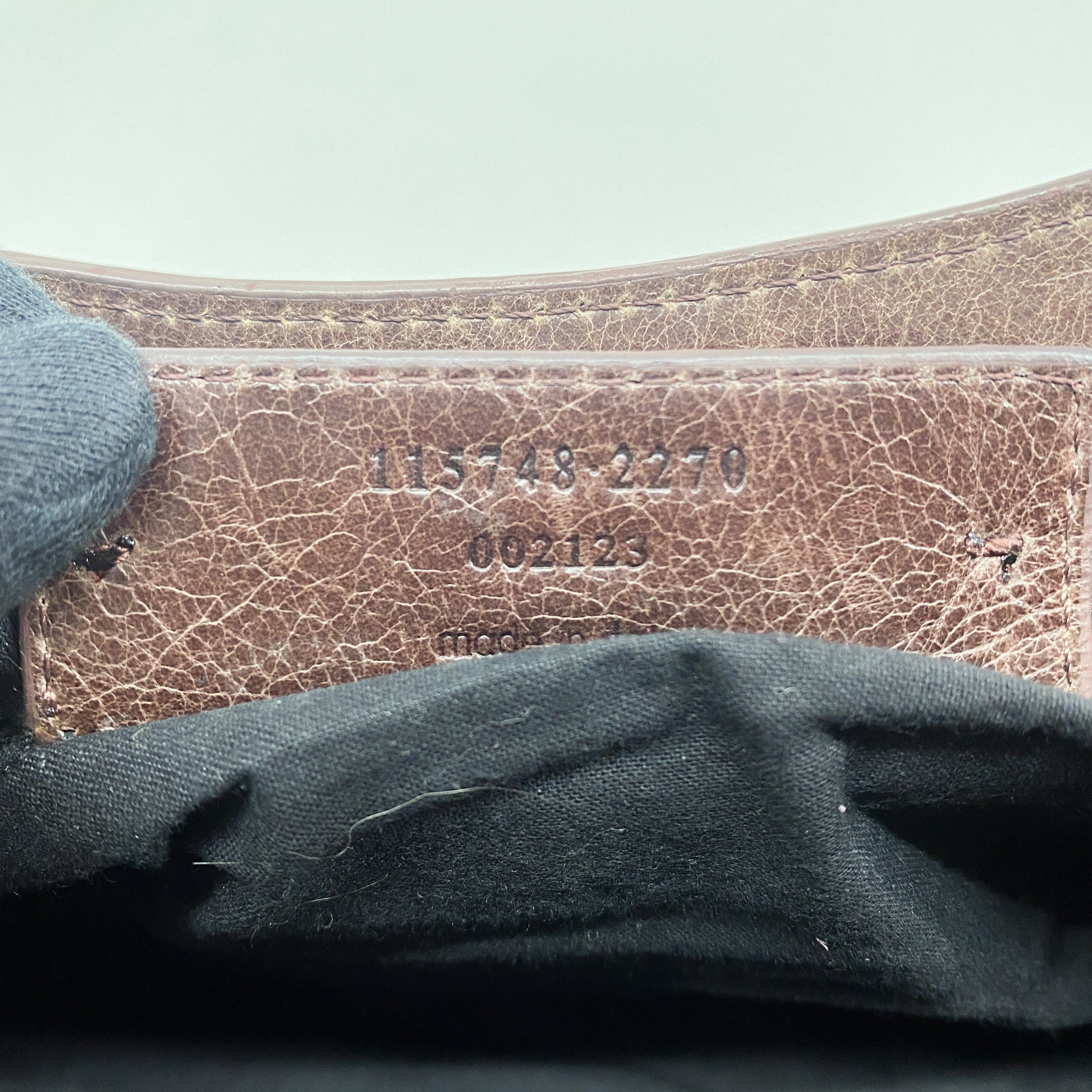 The City Brown Leather Hand Bag