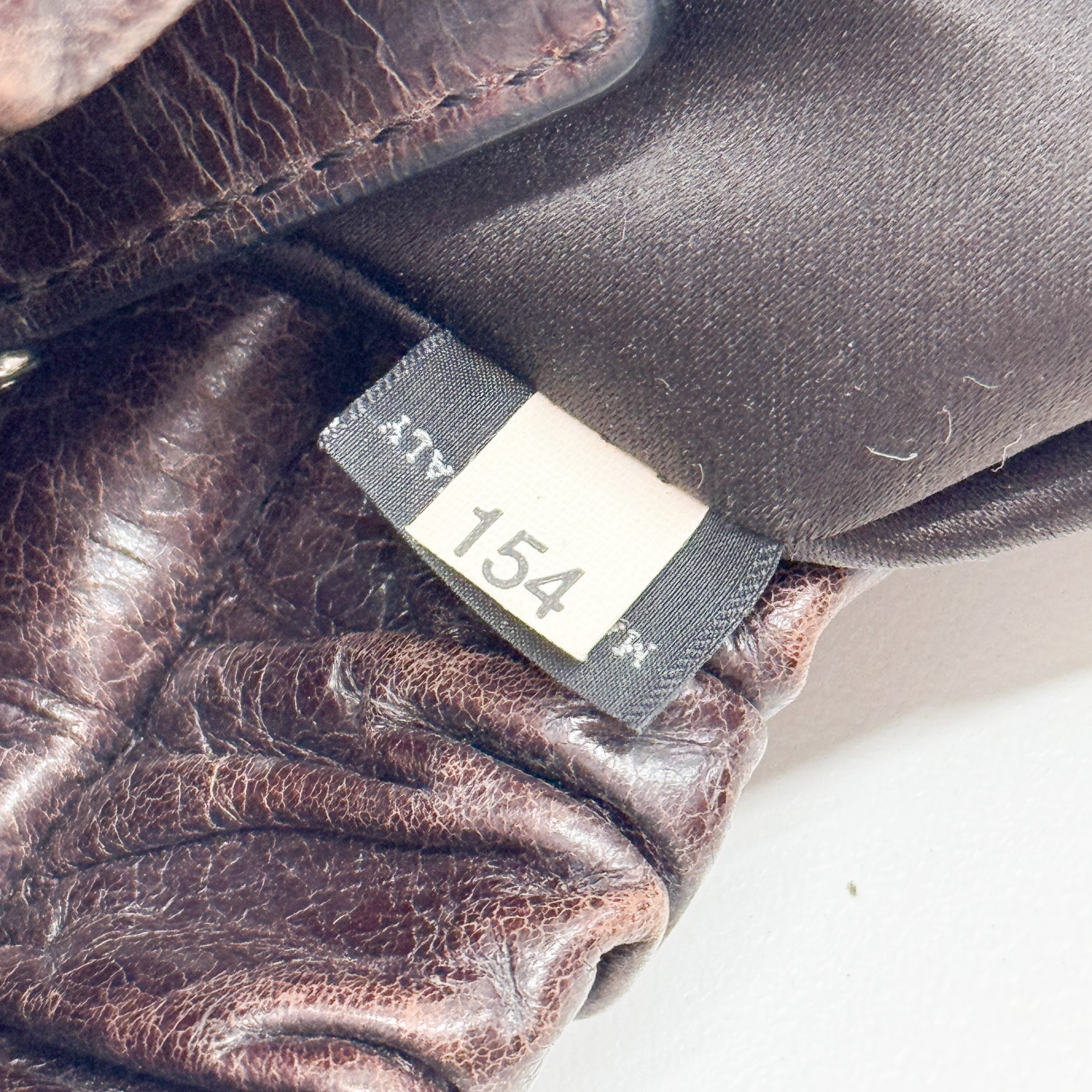 Vitello Brown Calfskin Leather Two Way Bag