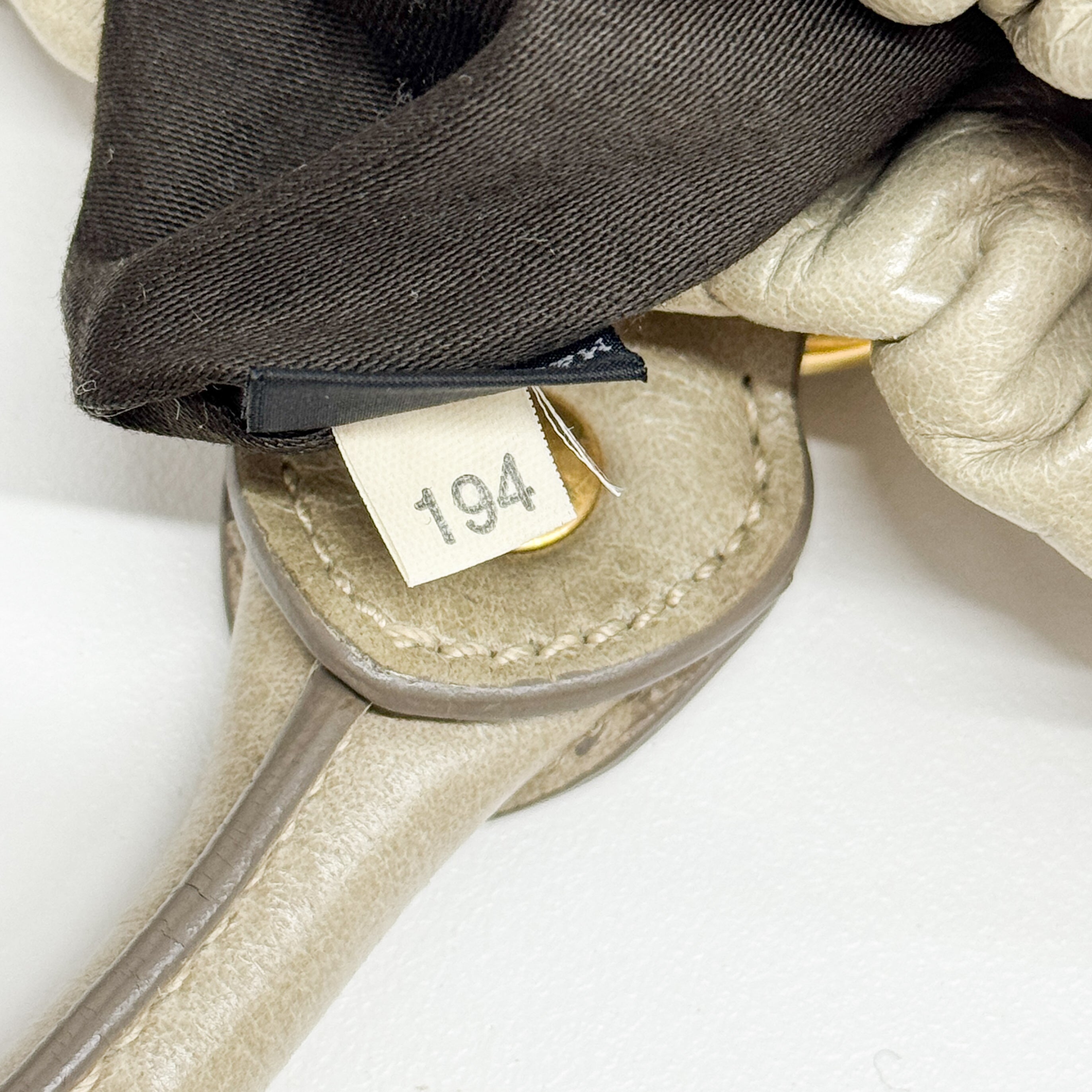 Vitello Bauletto Green Calfskin Leather Two Way Bag