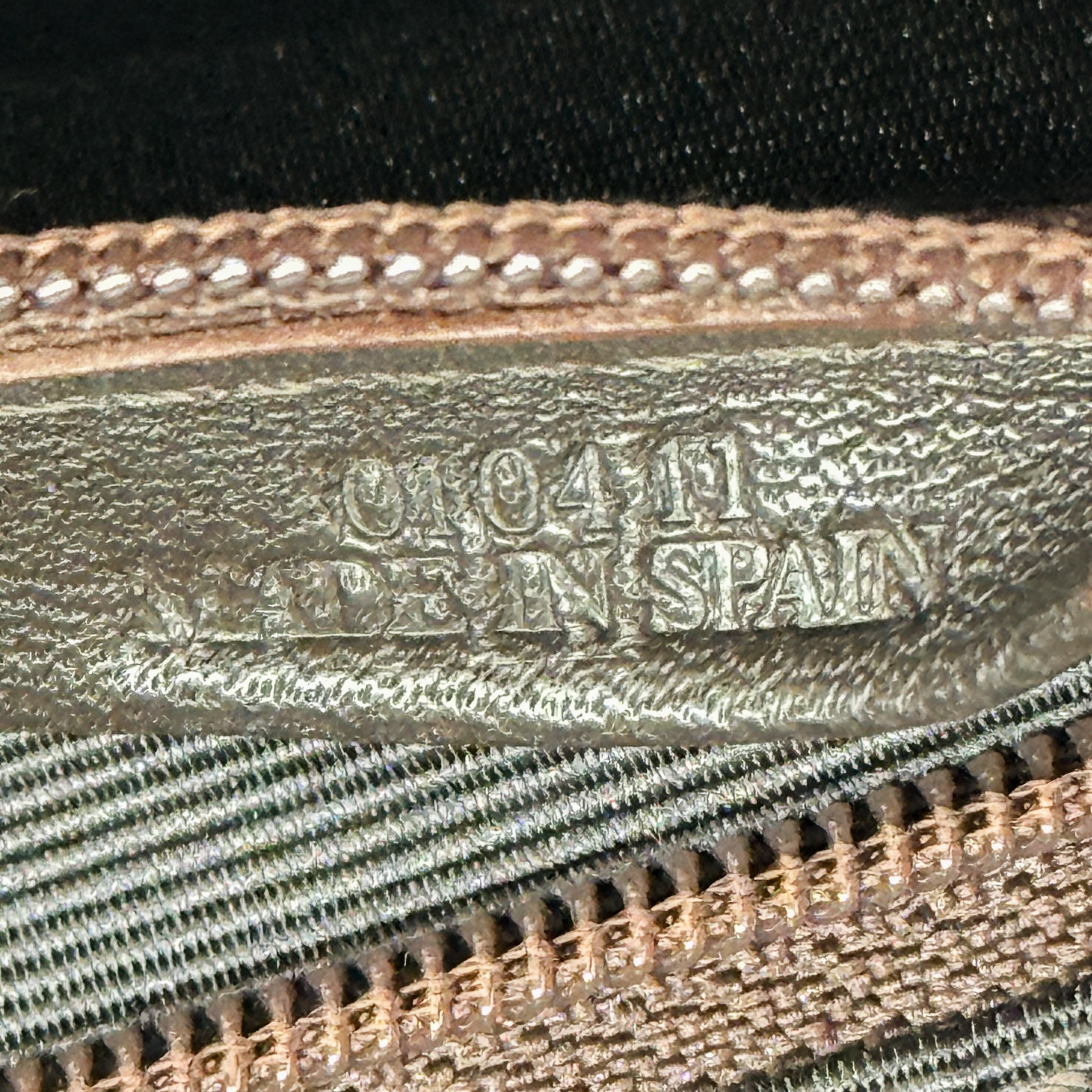 Anagram Gold Leather Hand Bag