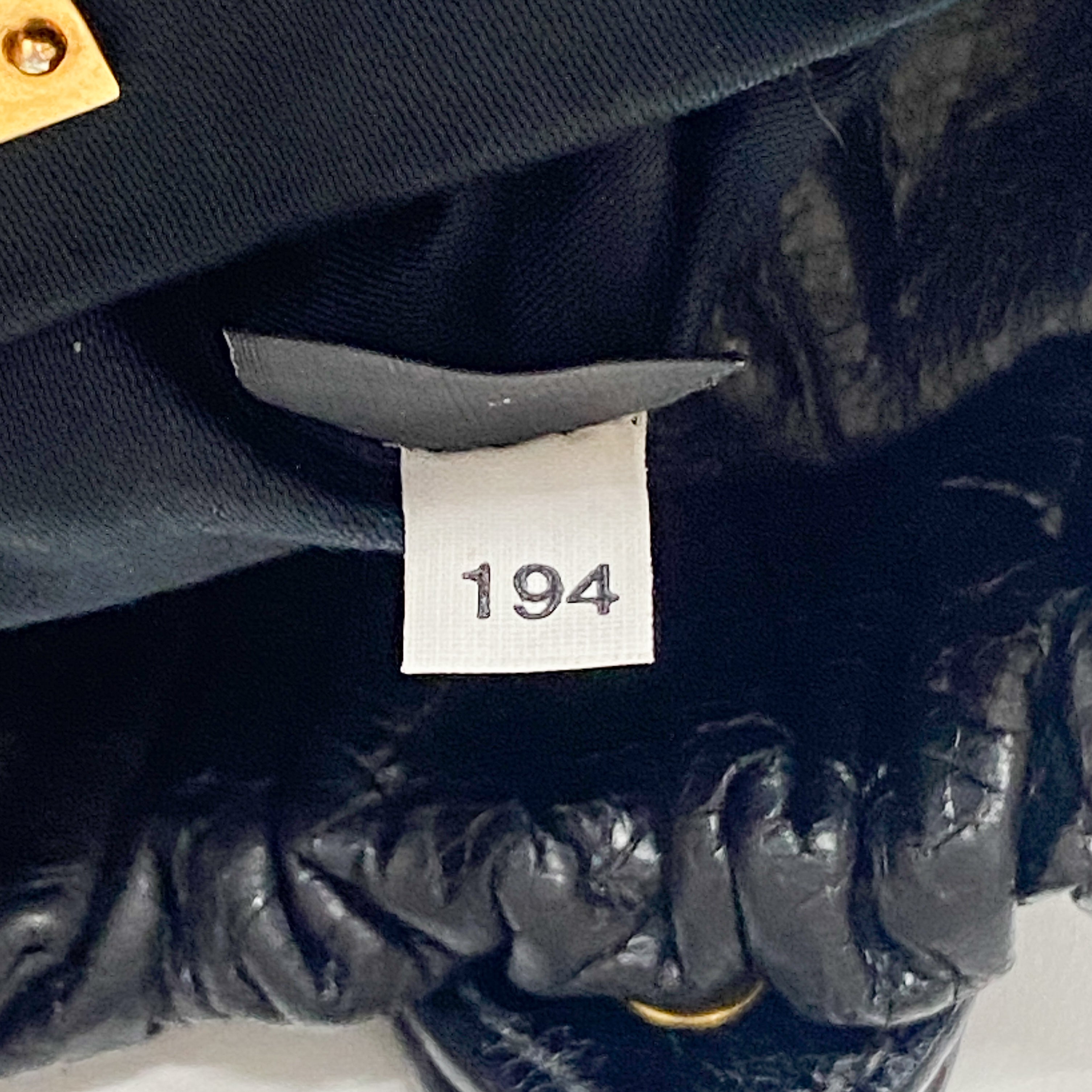 Mini Vitello Black Calfskin Leather Two Way Bag