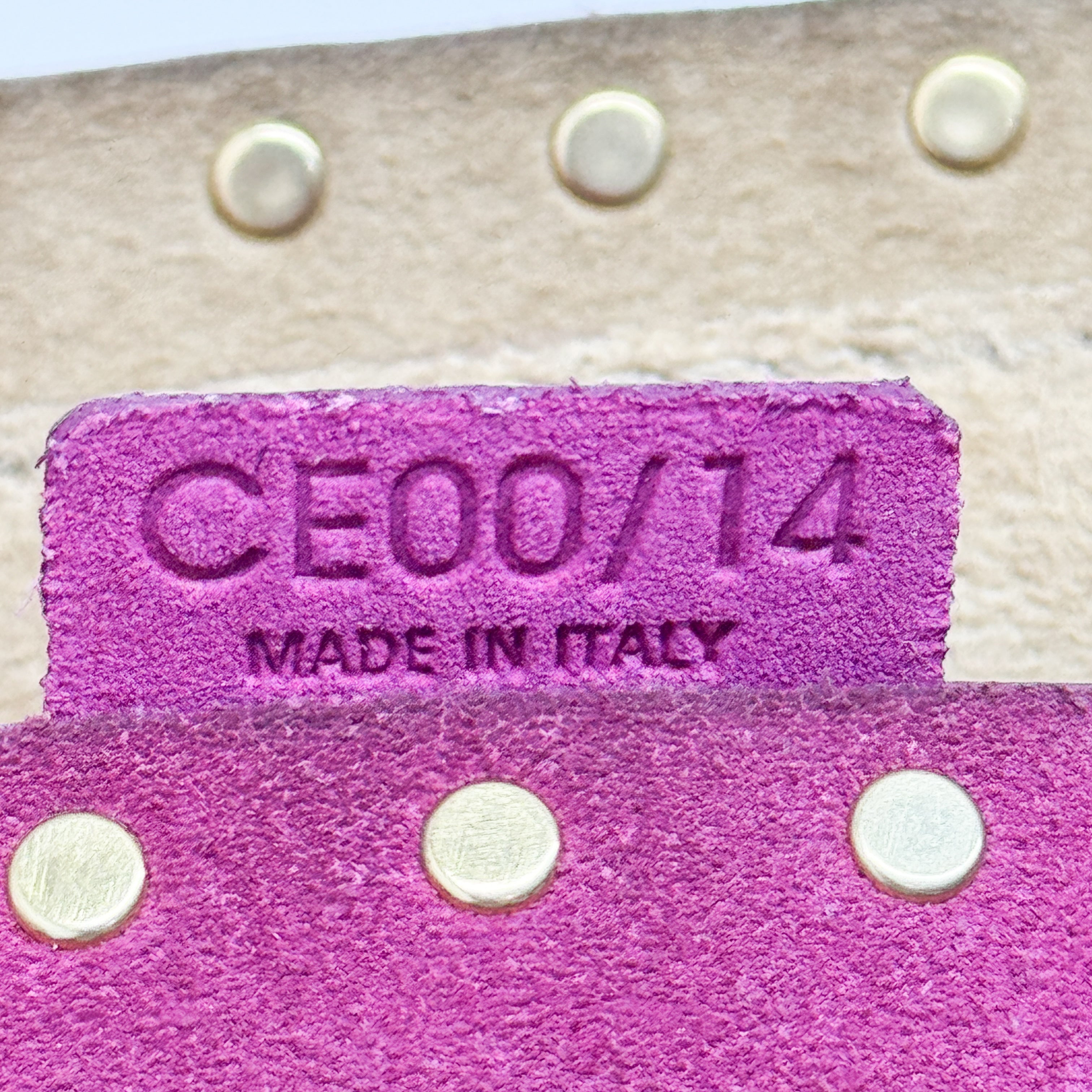 Boogie Pink Studded Suede Hand Bag