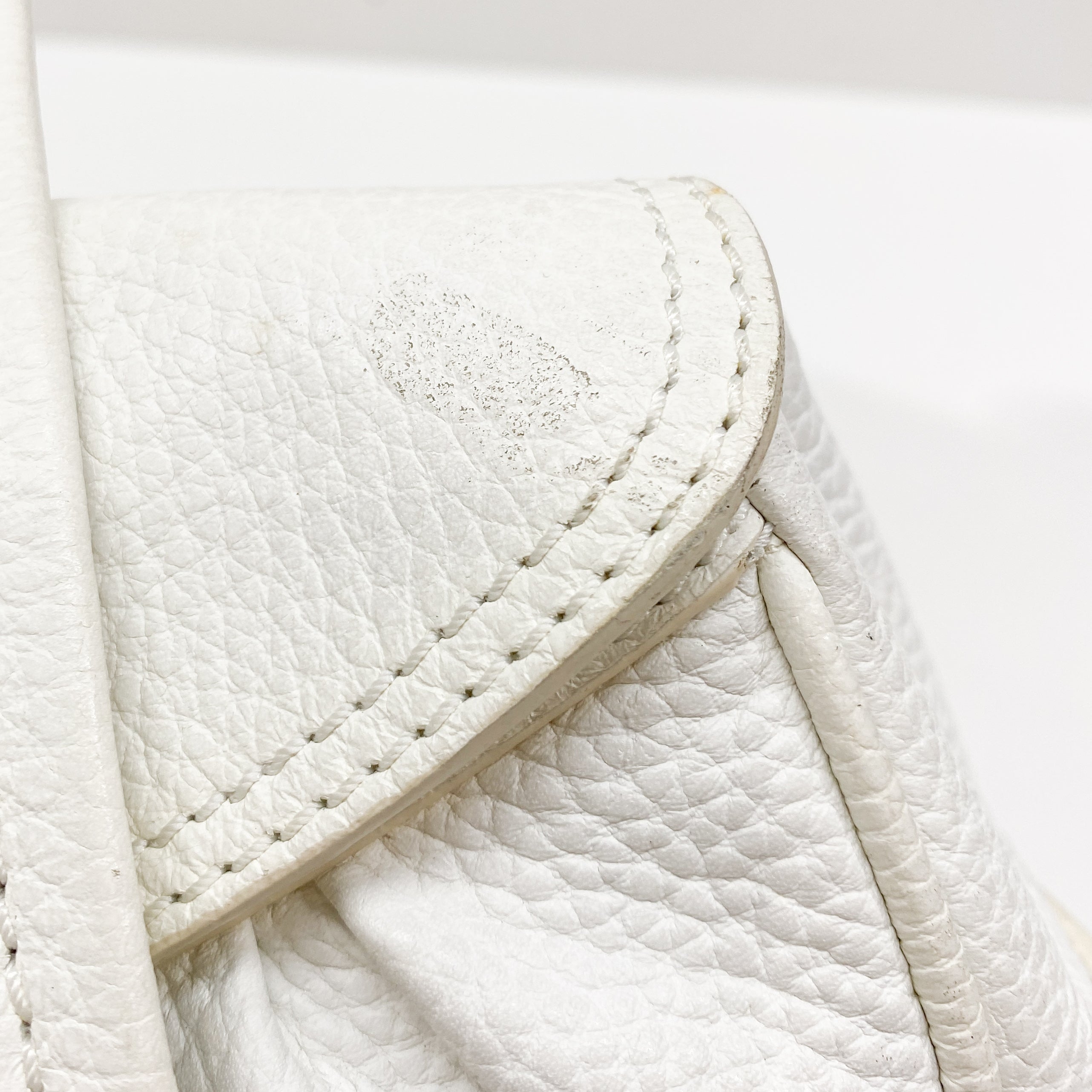 White Leather Shoulder Bag