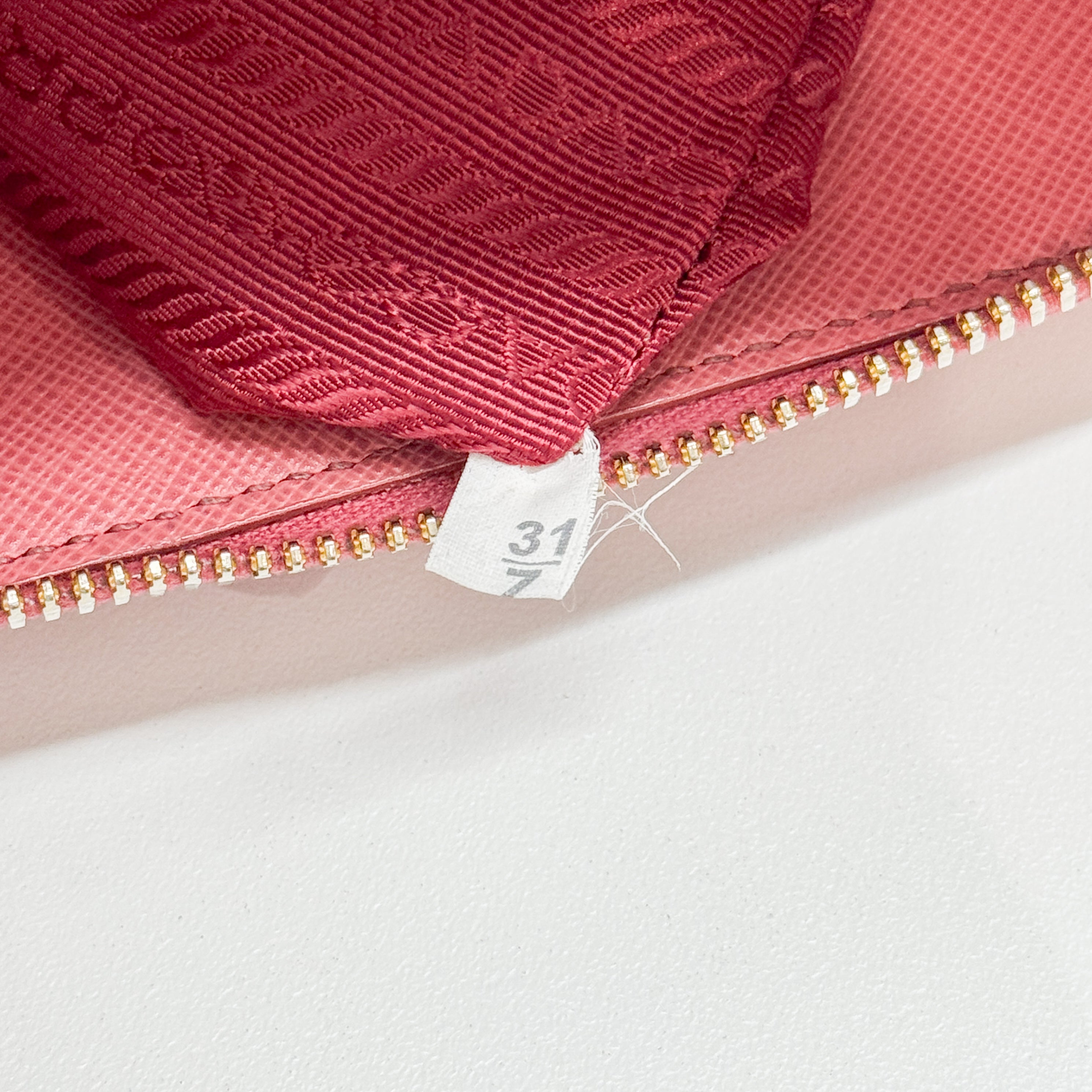 Saffiano Lux Pink Leather Two Way Bag