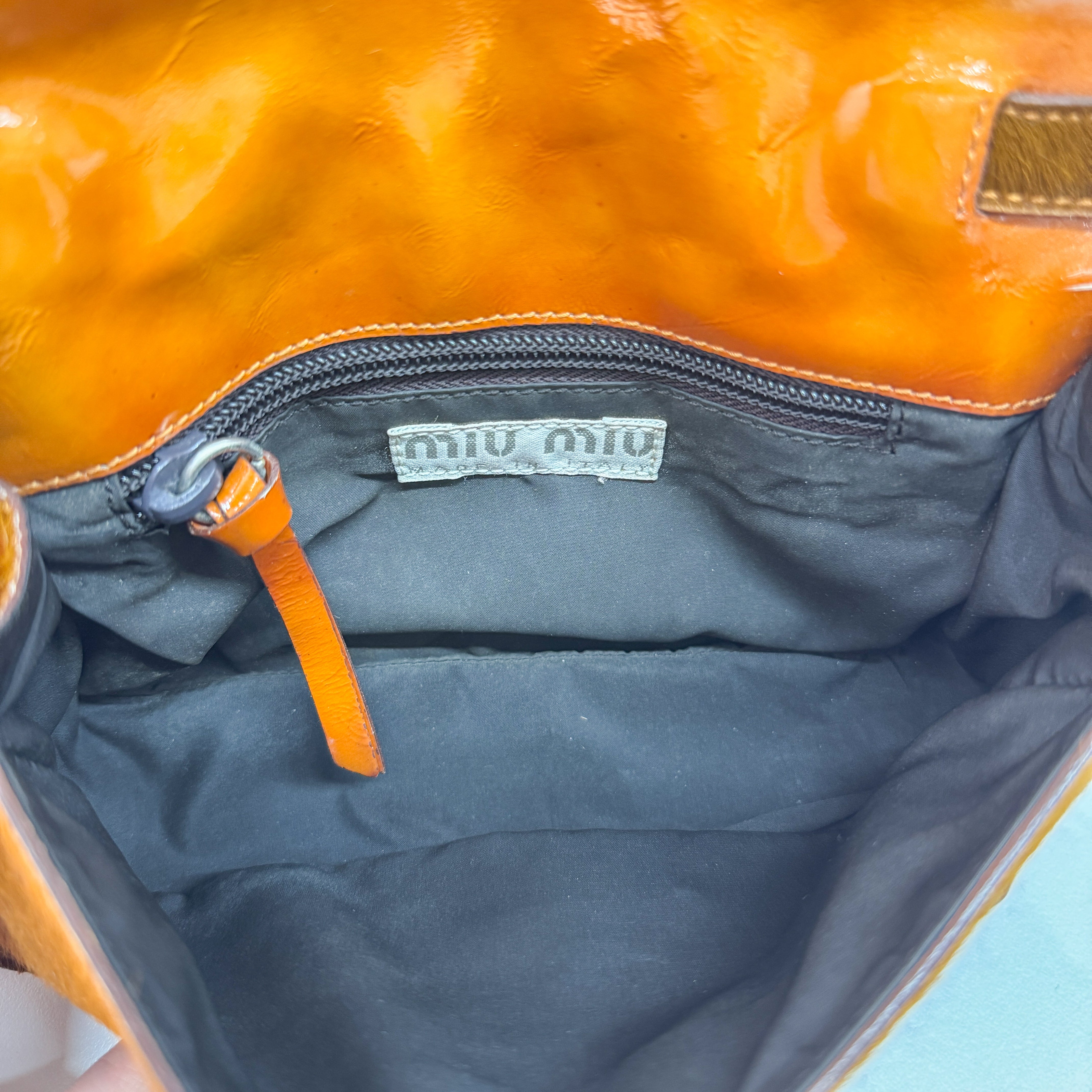 Brown Pony Hair Crossbody Bag