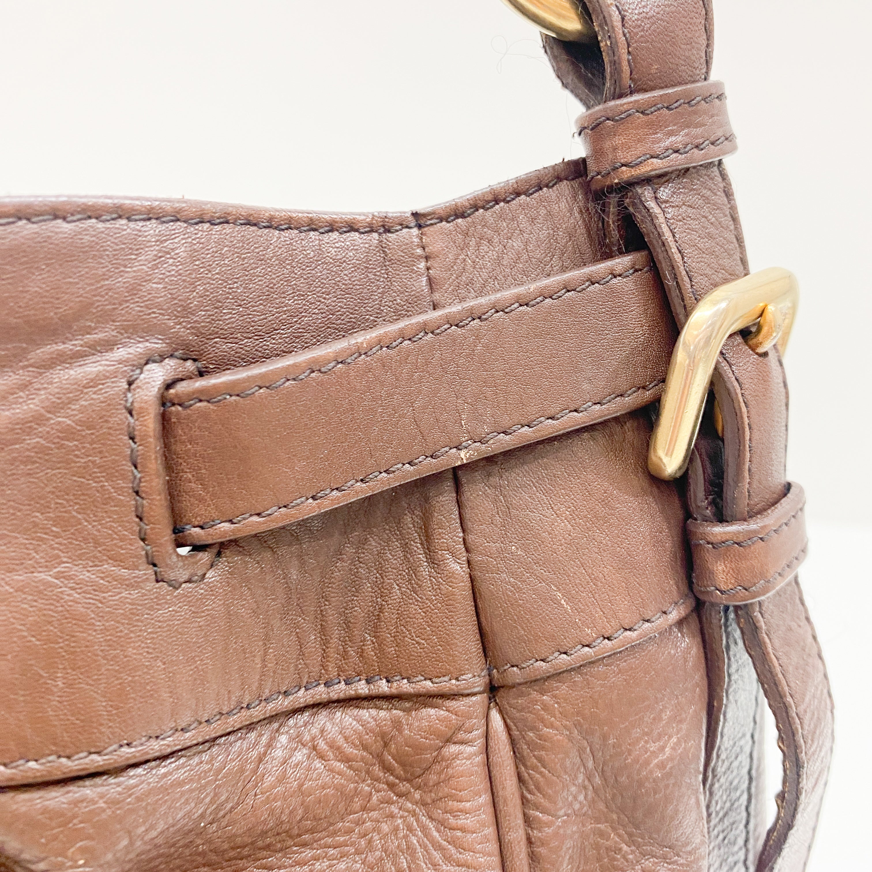 Brown Leather Shoulder Bag
