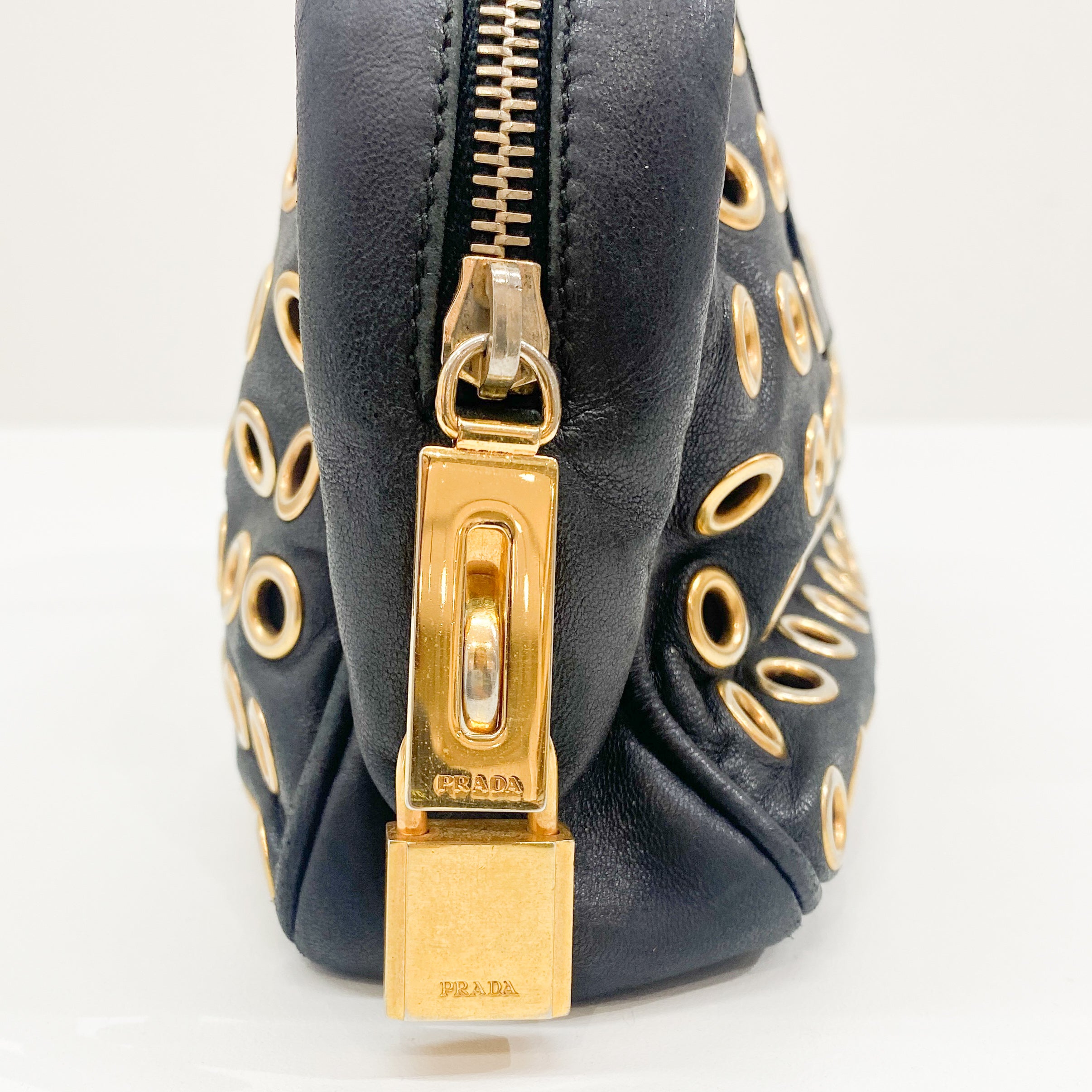 Black Holes Leather Hand Bag