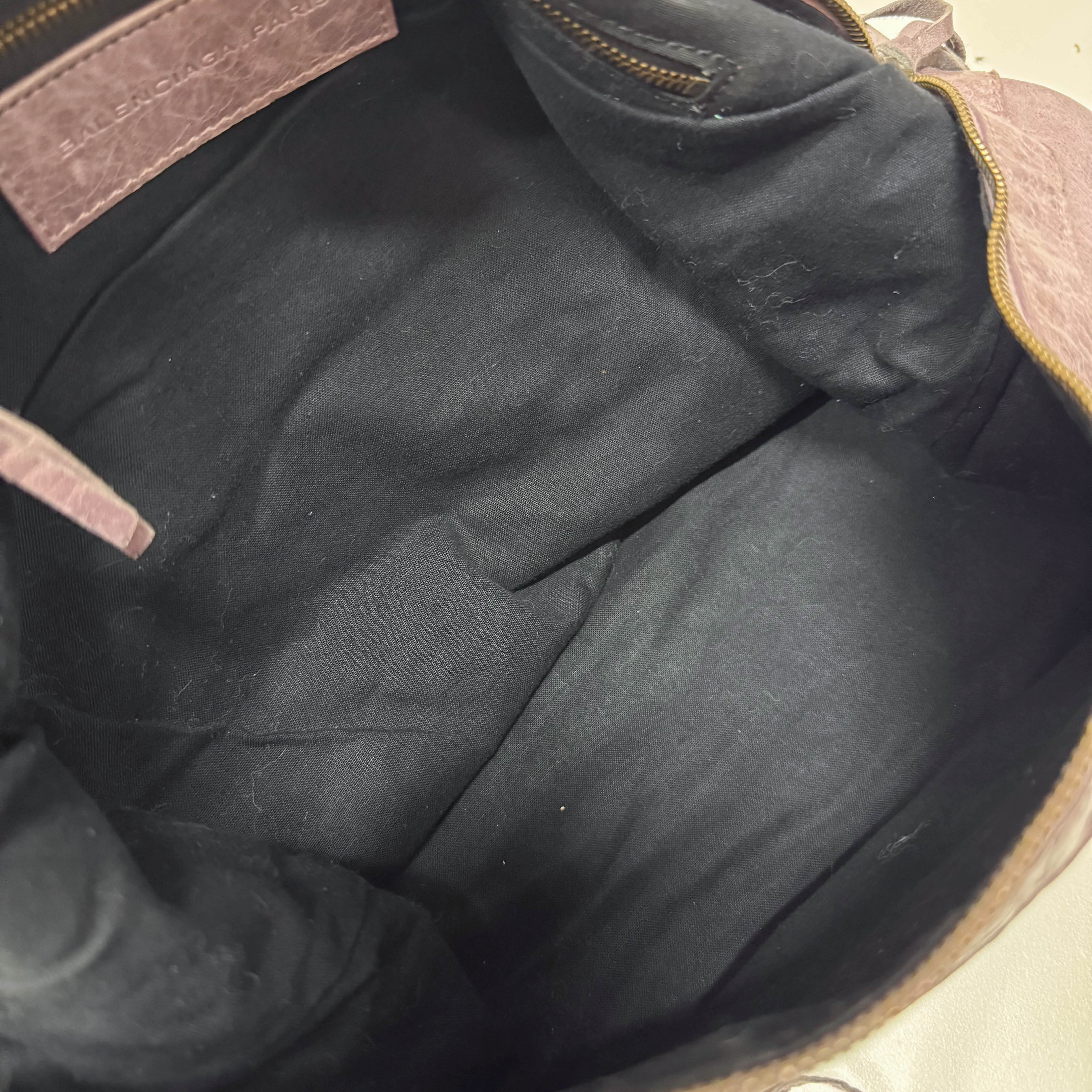 The Day Purple Leather Tote Bag