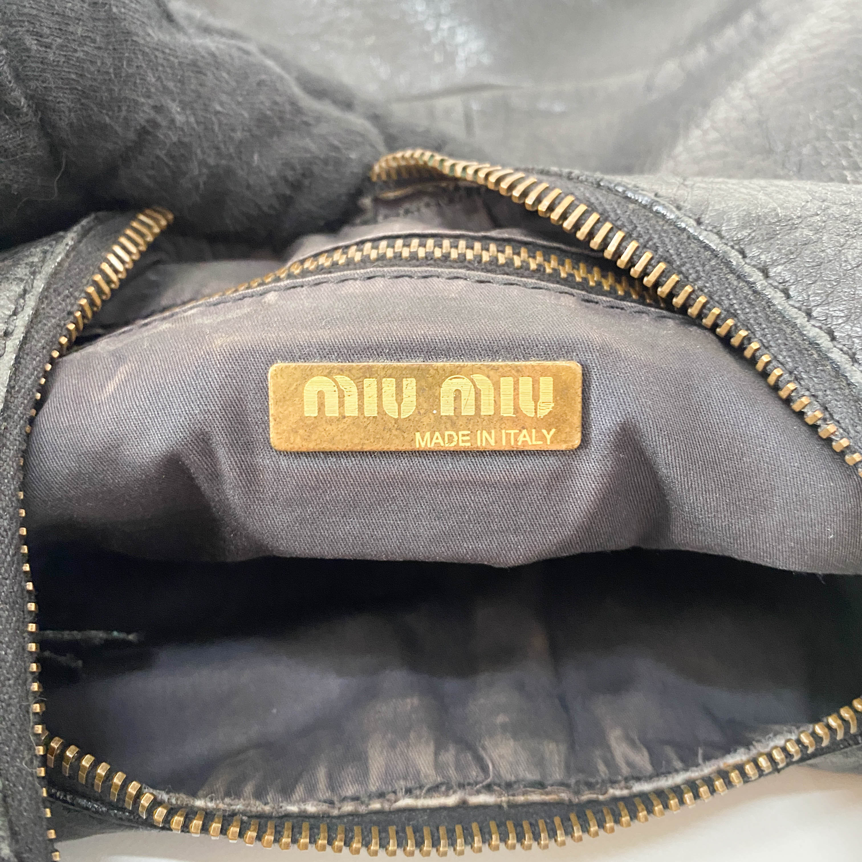 Black Leather Shoulder Bag