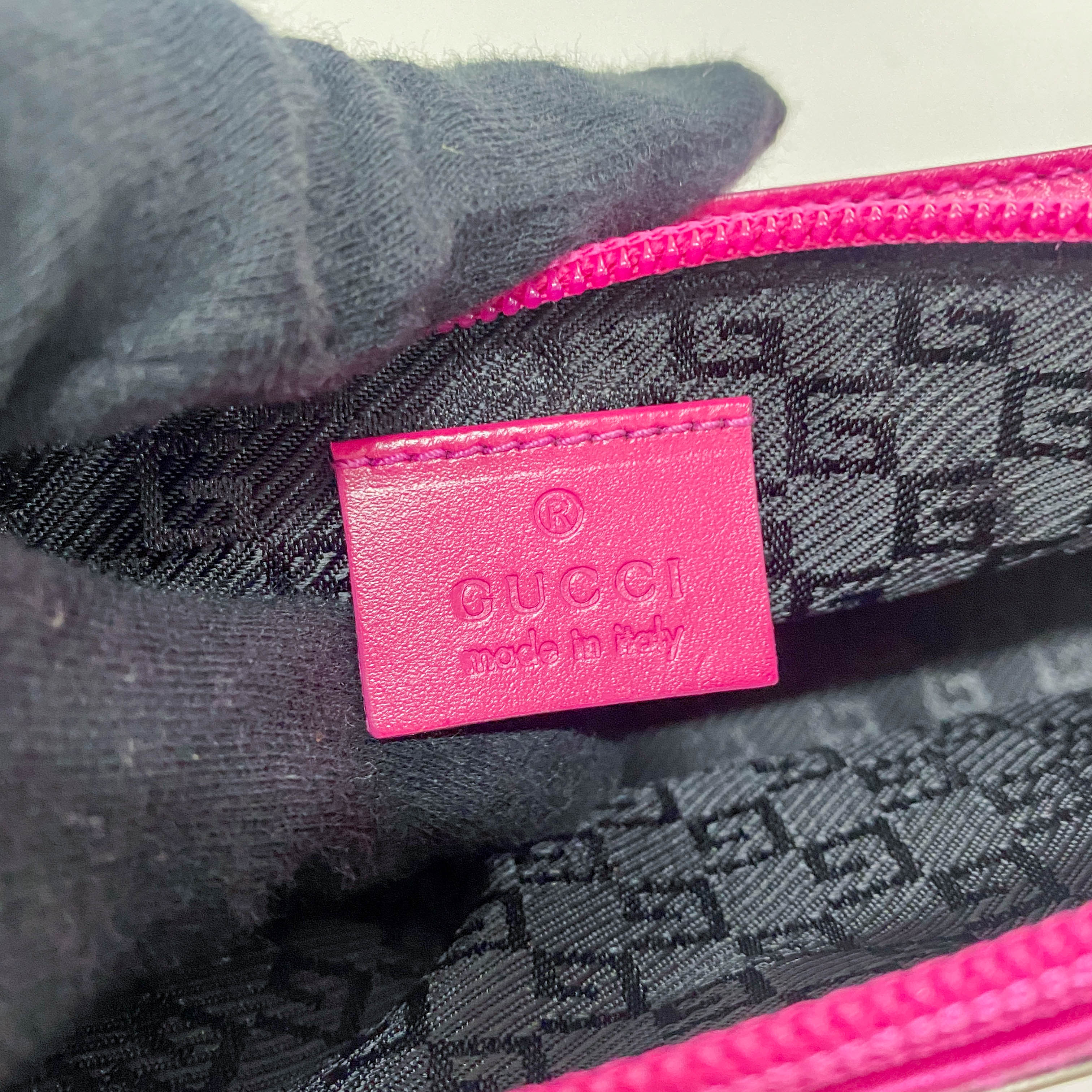 Boat Pink Satin Accessory Pouch