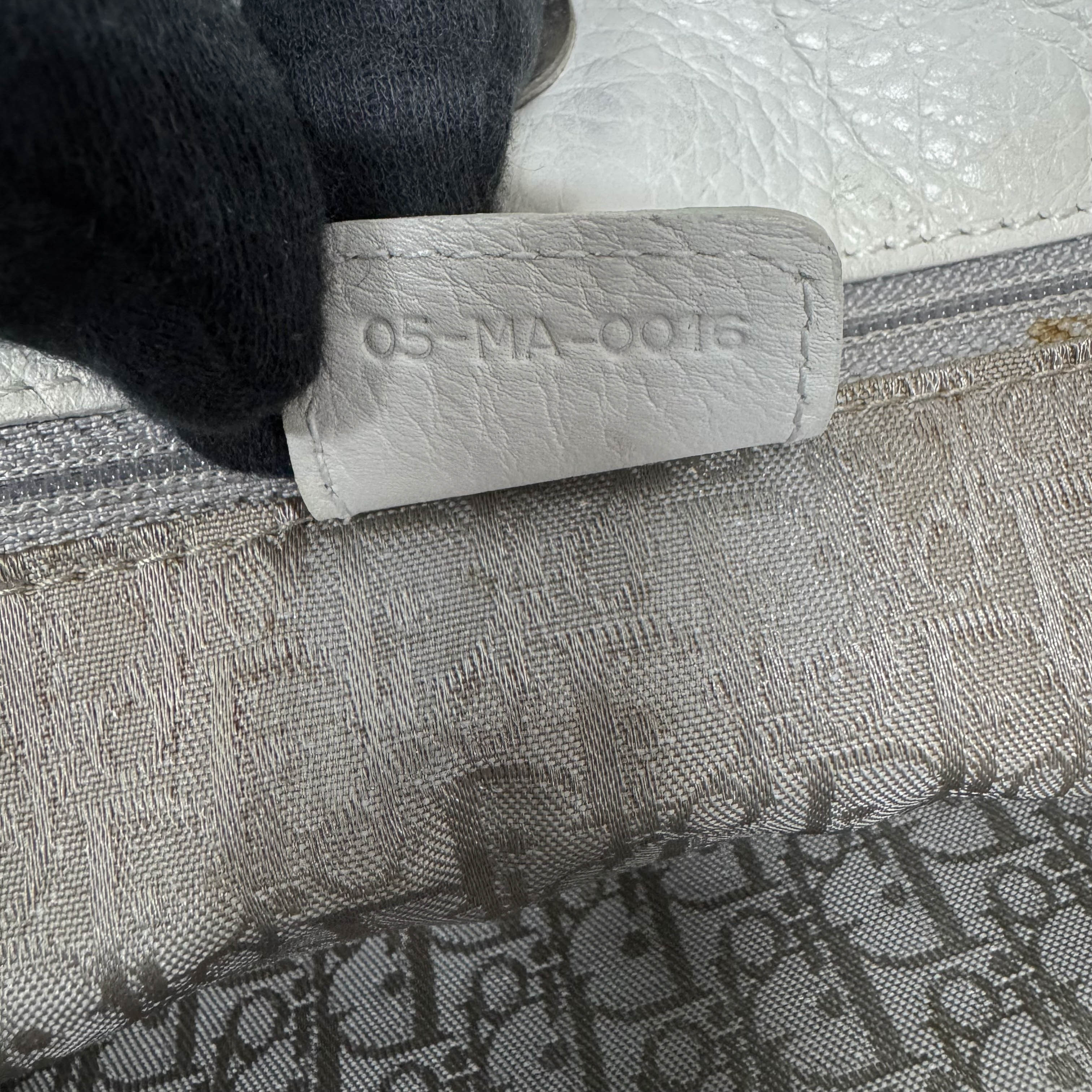 Gaucho White Leather Two Way Bag