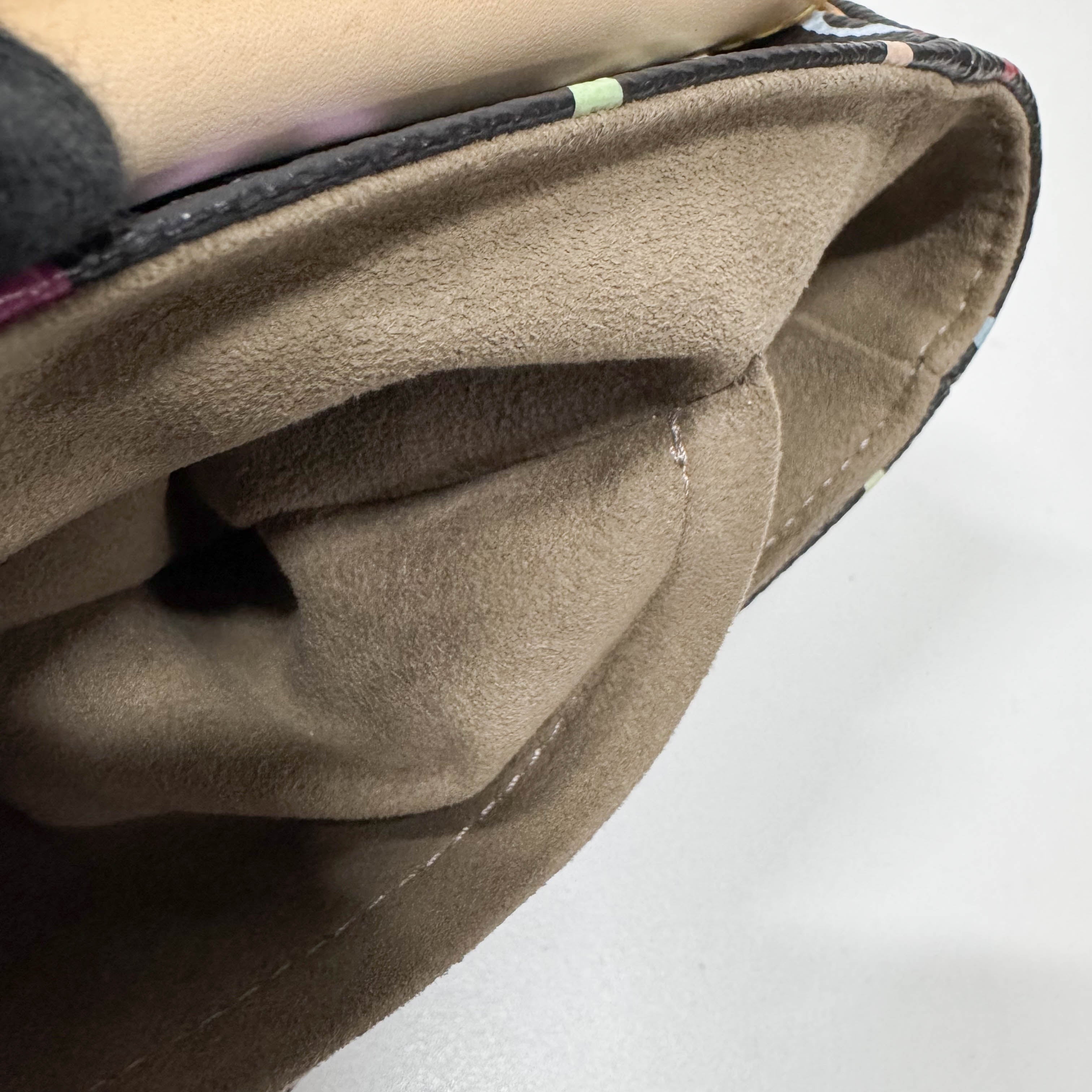 LV × Takashi Murakami Black Multi Colour Sologne Crossbody Bag