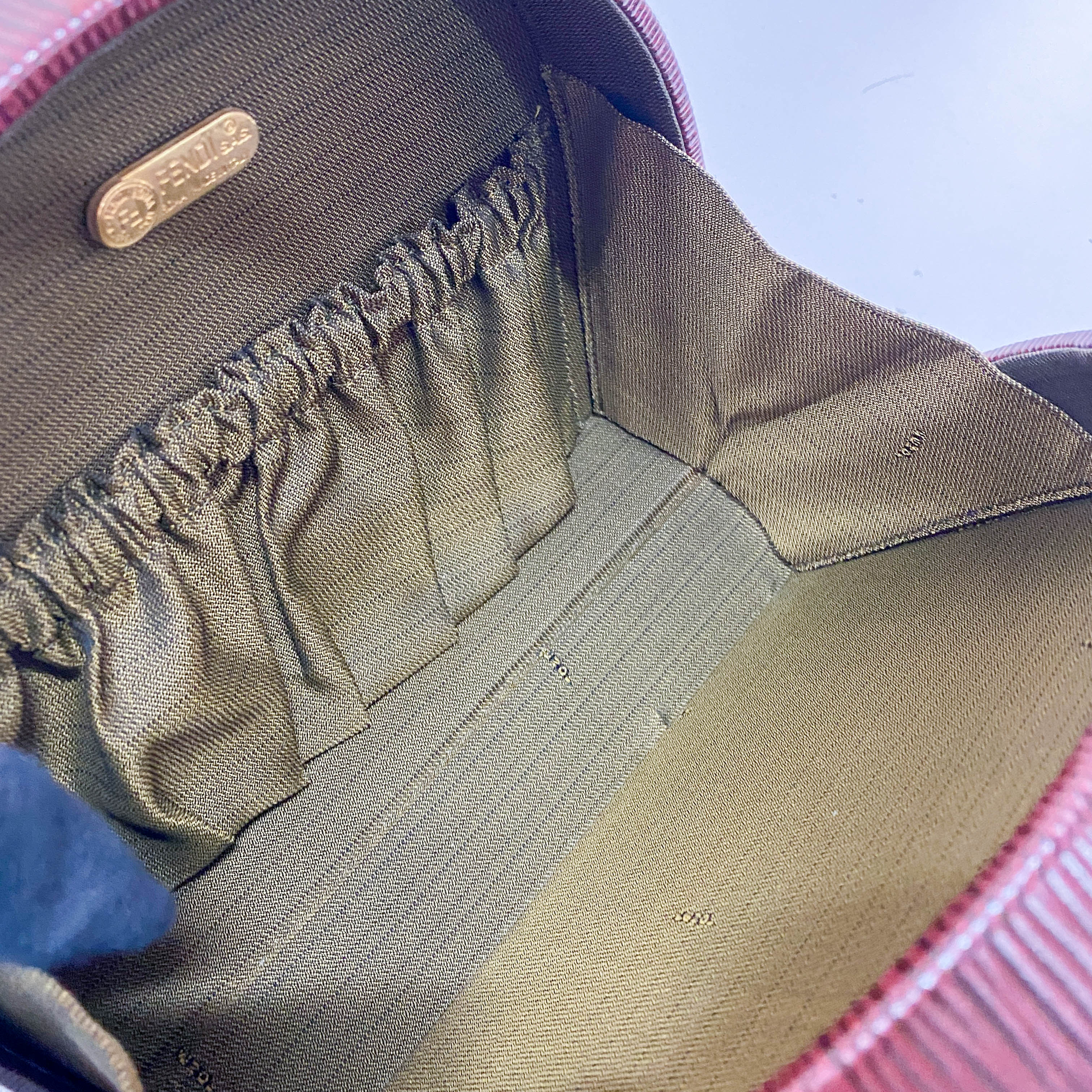 Vintage Red Leather Two Way bag