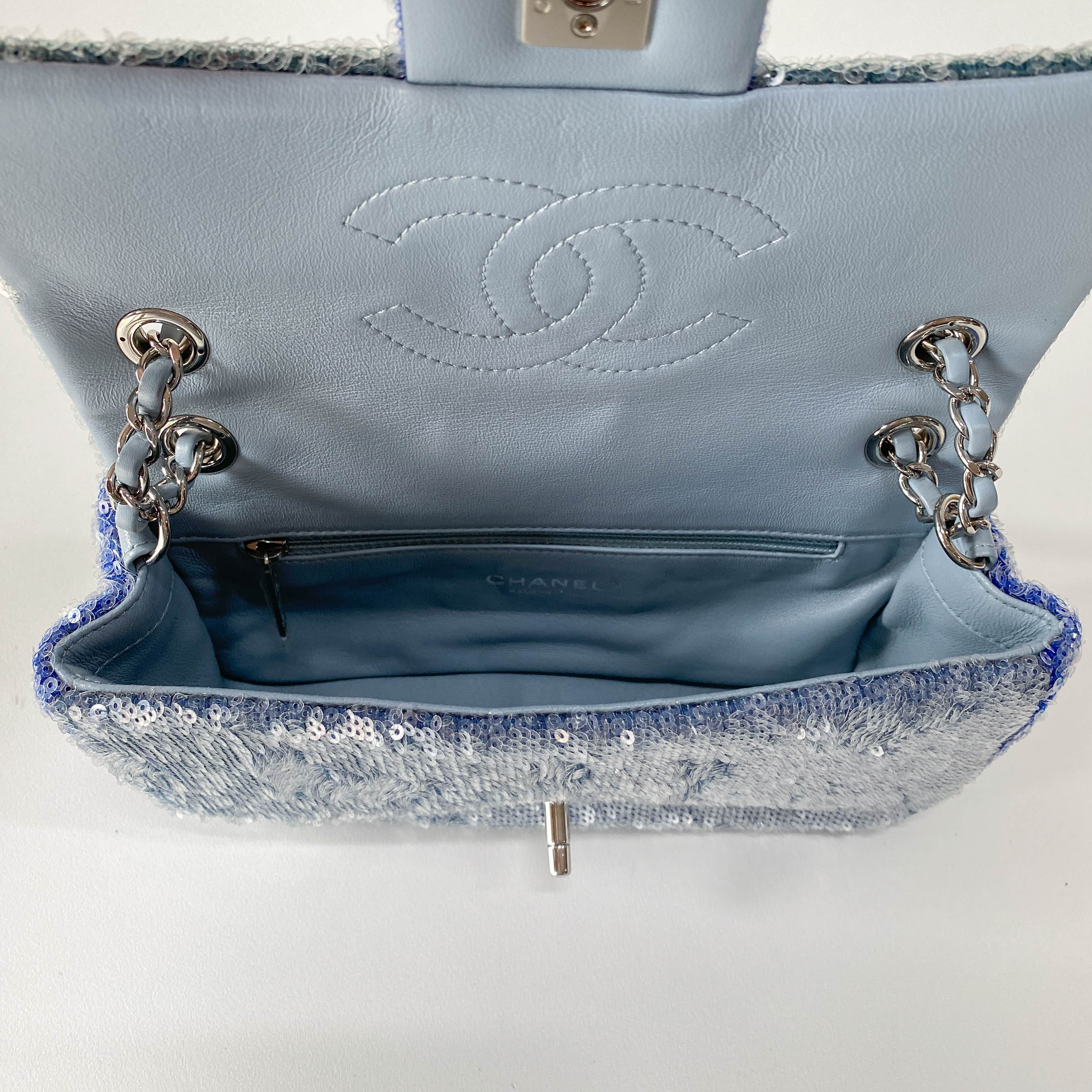 Small Waterfall Timeless Classic Sequin Bag