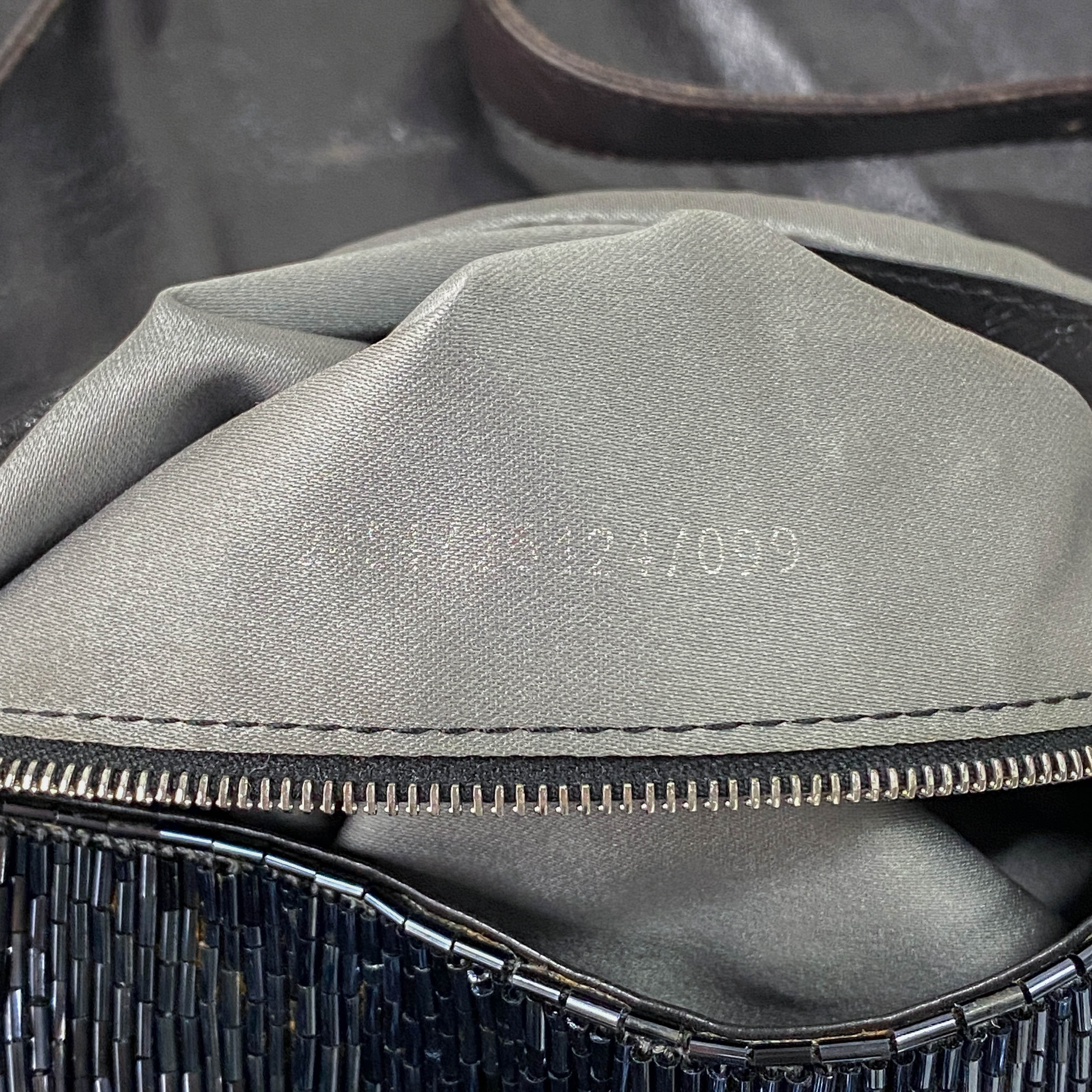 Baguette Black Beads Shoulder Bag