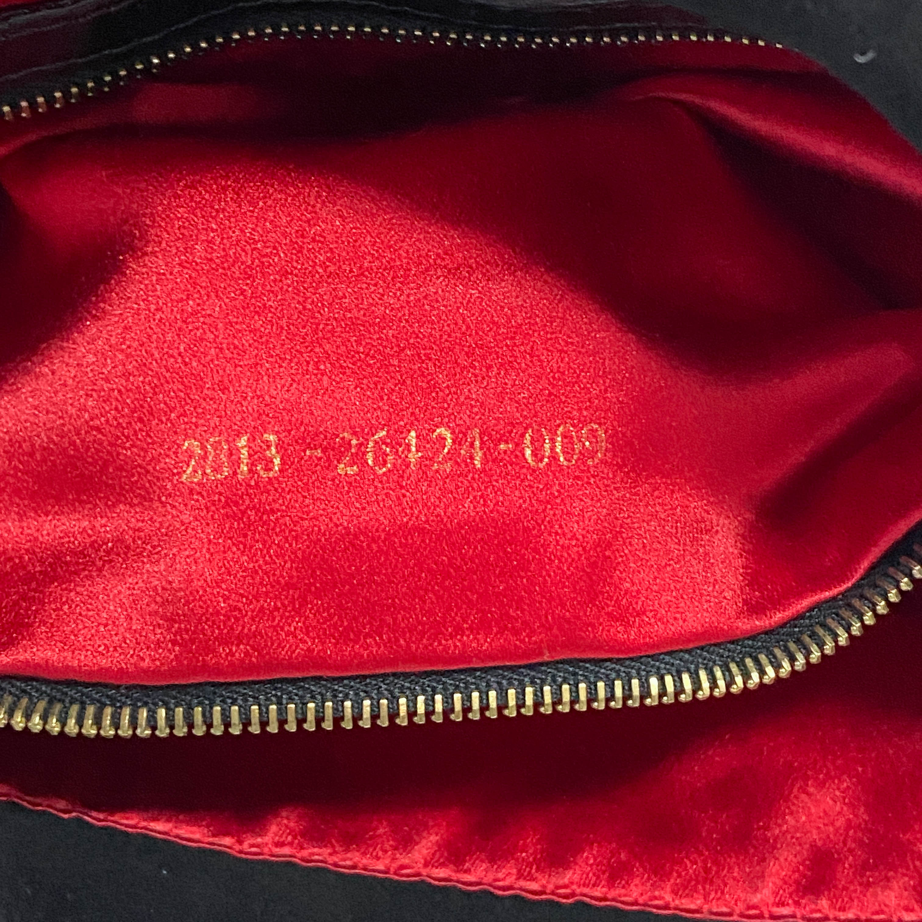 Baguette Black Suede Shoulder Bag