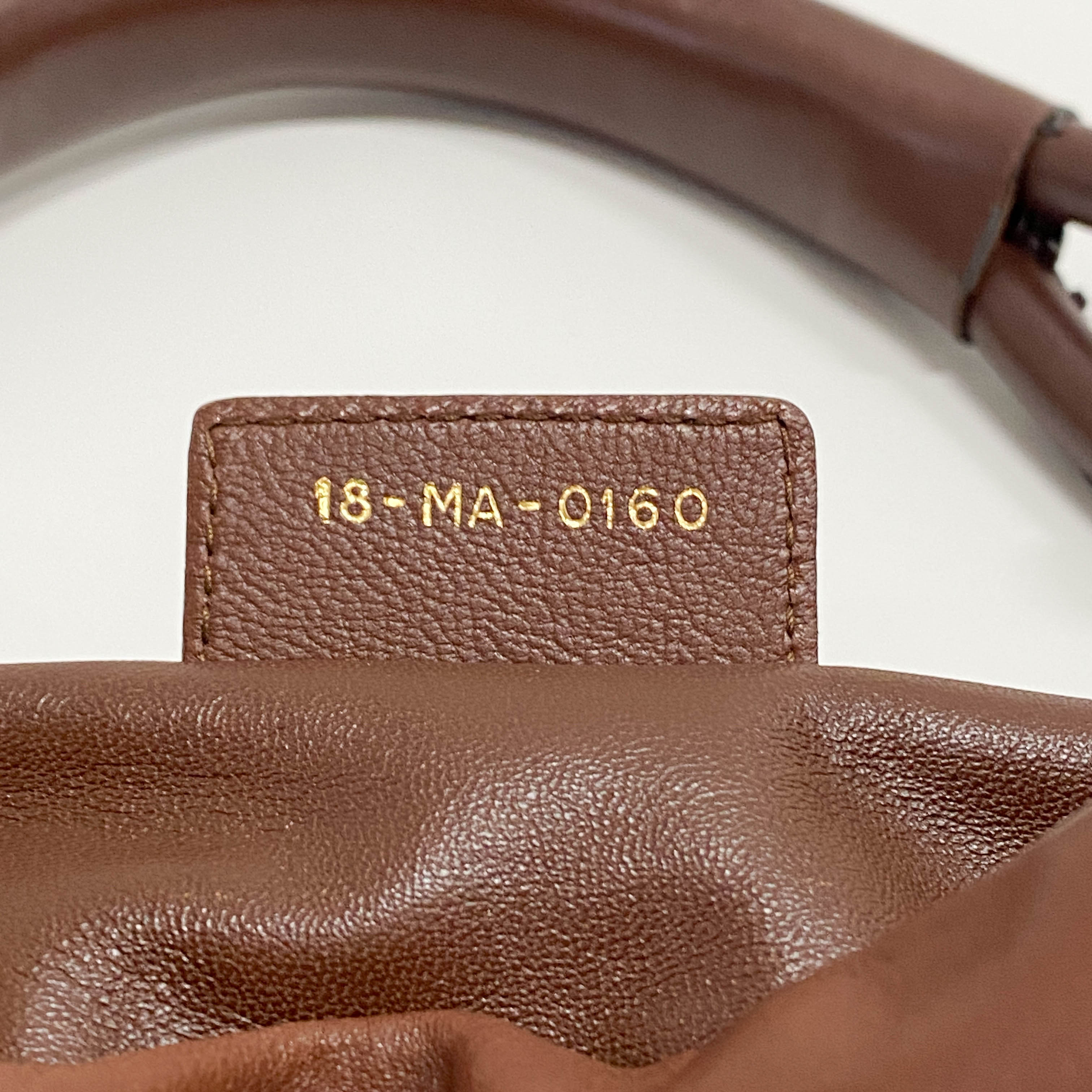 Brown Nappa Leather Shoulder Bag