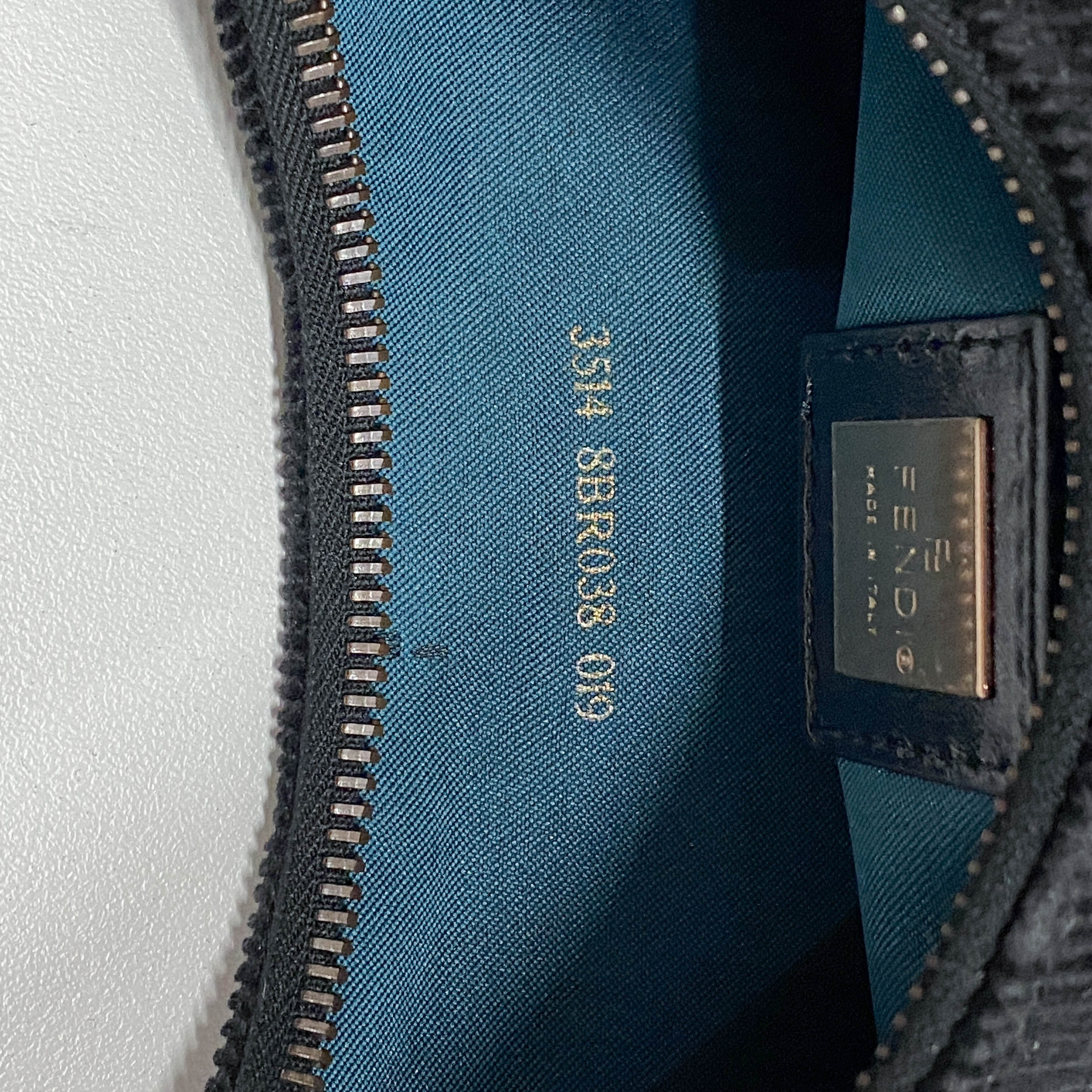 Croissant Black Corduroy Shoulder Bag