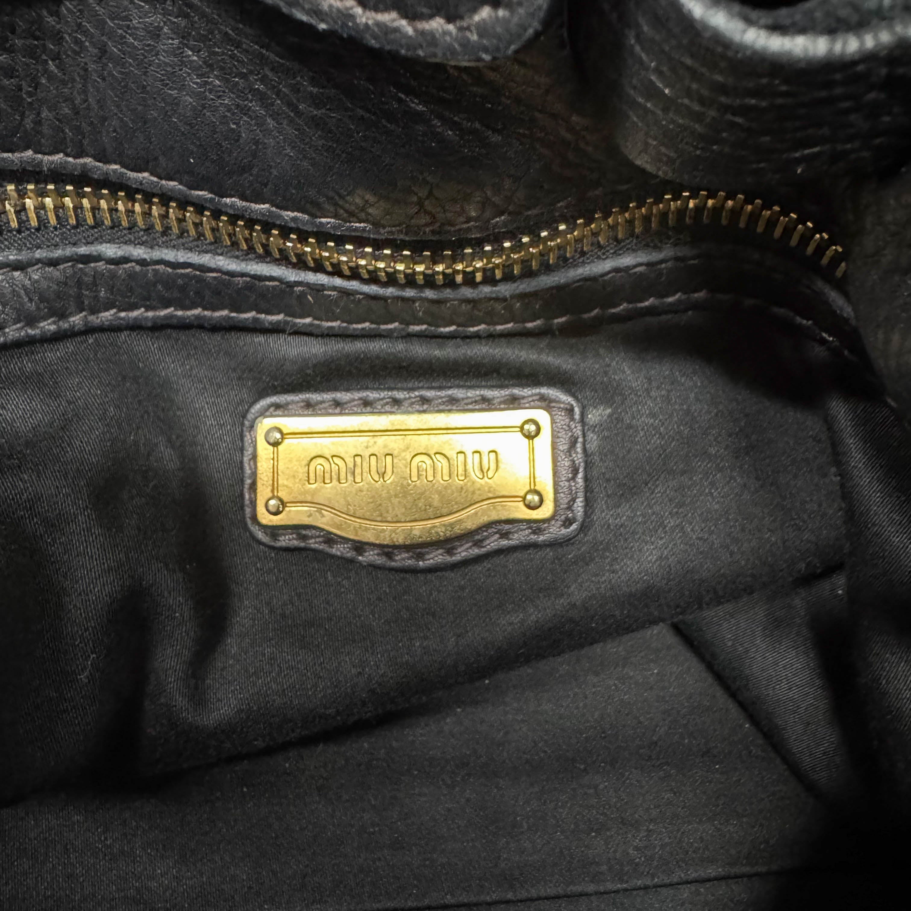 Black Leather Shoulder Bag