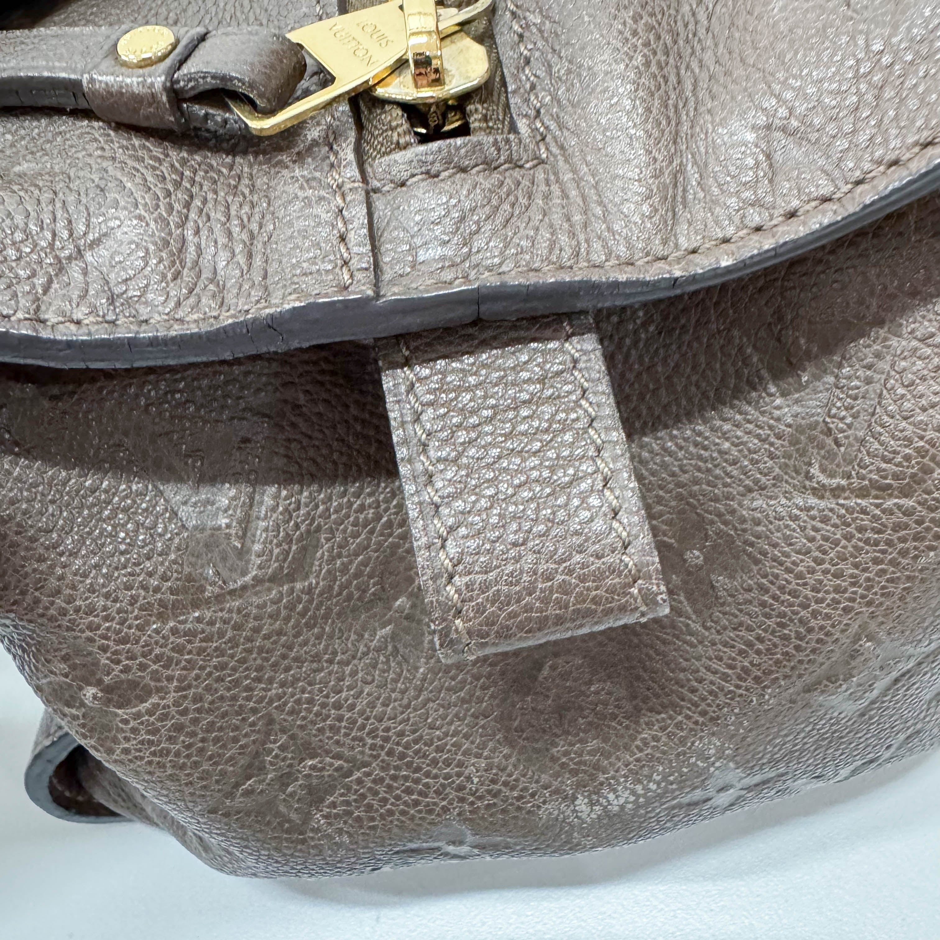 Empreinte Inspire Taupe Monogram Shoulder Bag