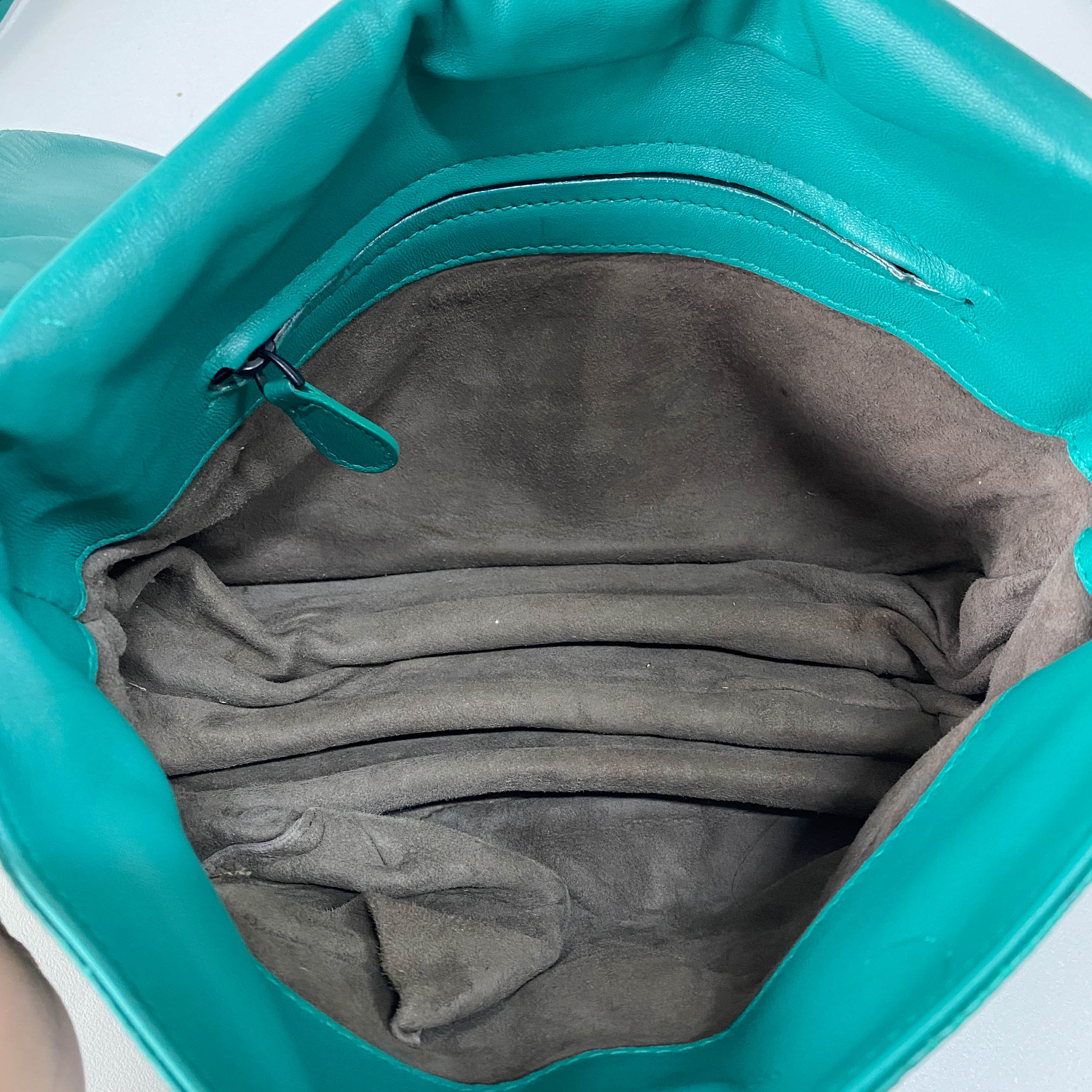 Green Embossed Snake Leather Crossbody Bag