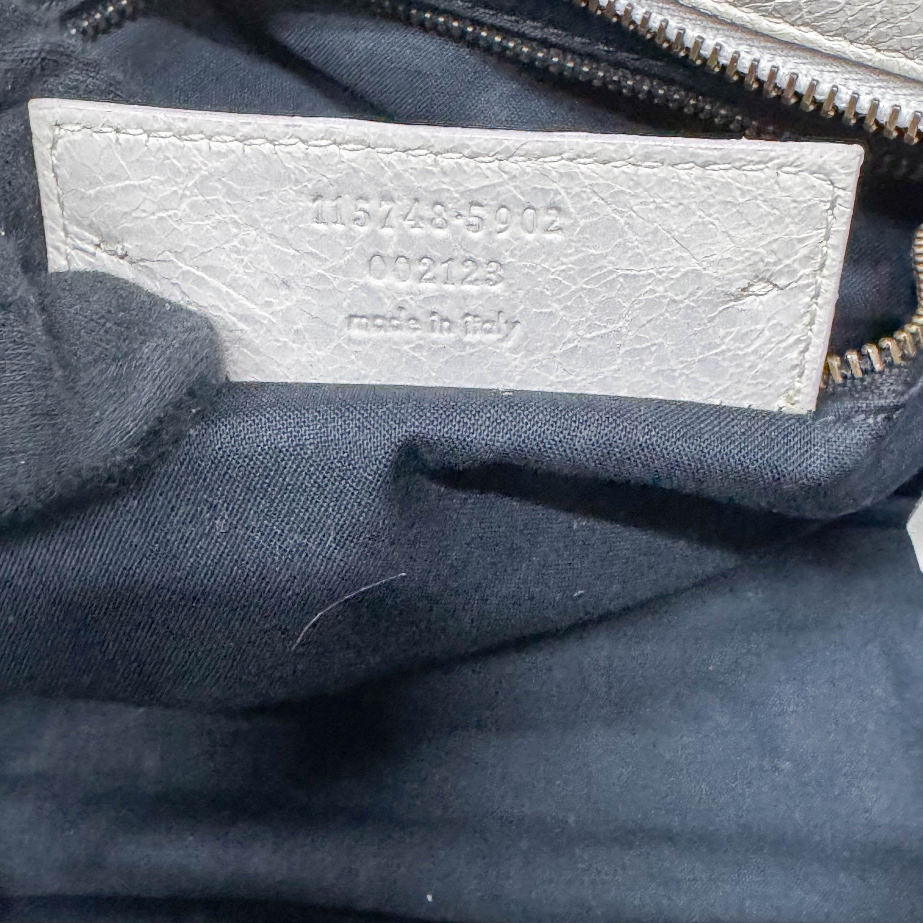 The City Beige Calfskin Leather Two Way Bag