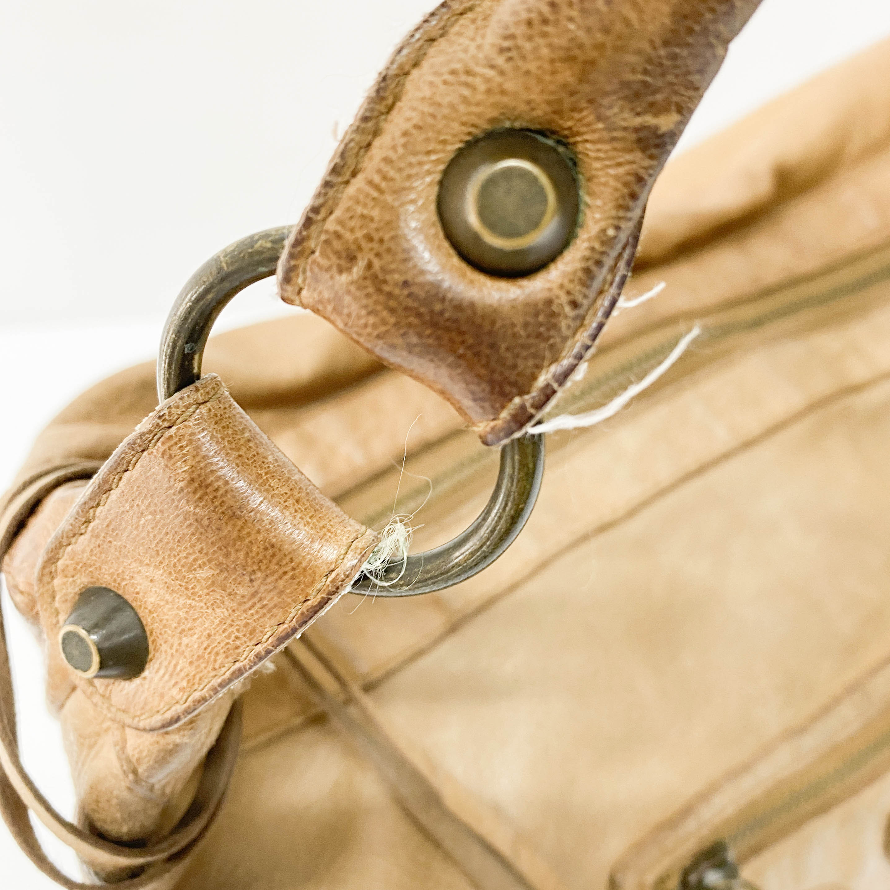 The Day Brown Calfskin Leather Hobo Bag