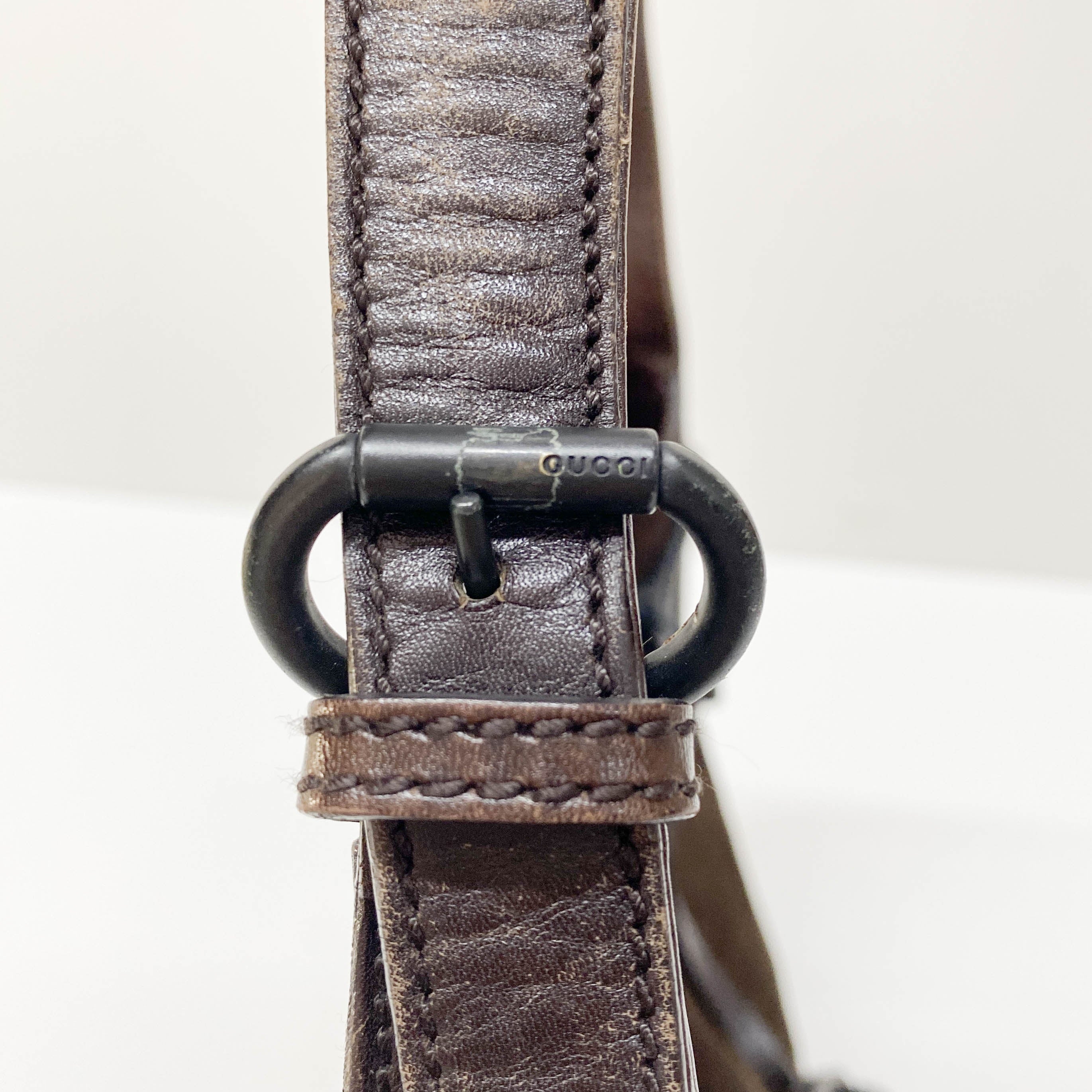 Vintage Brown Suede Shoulder Bag