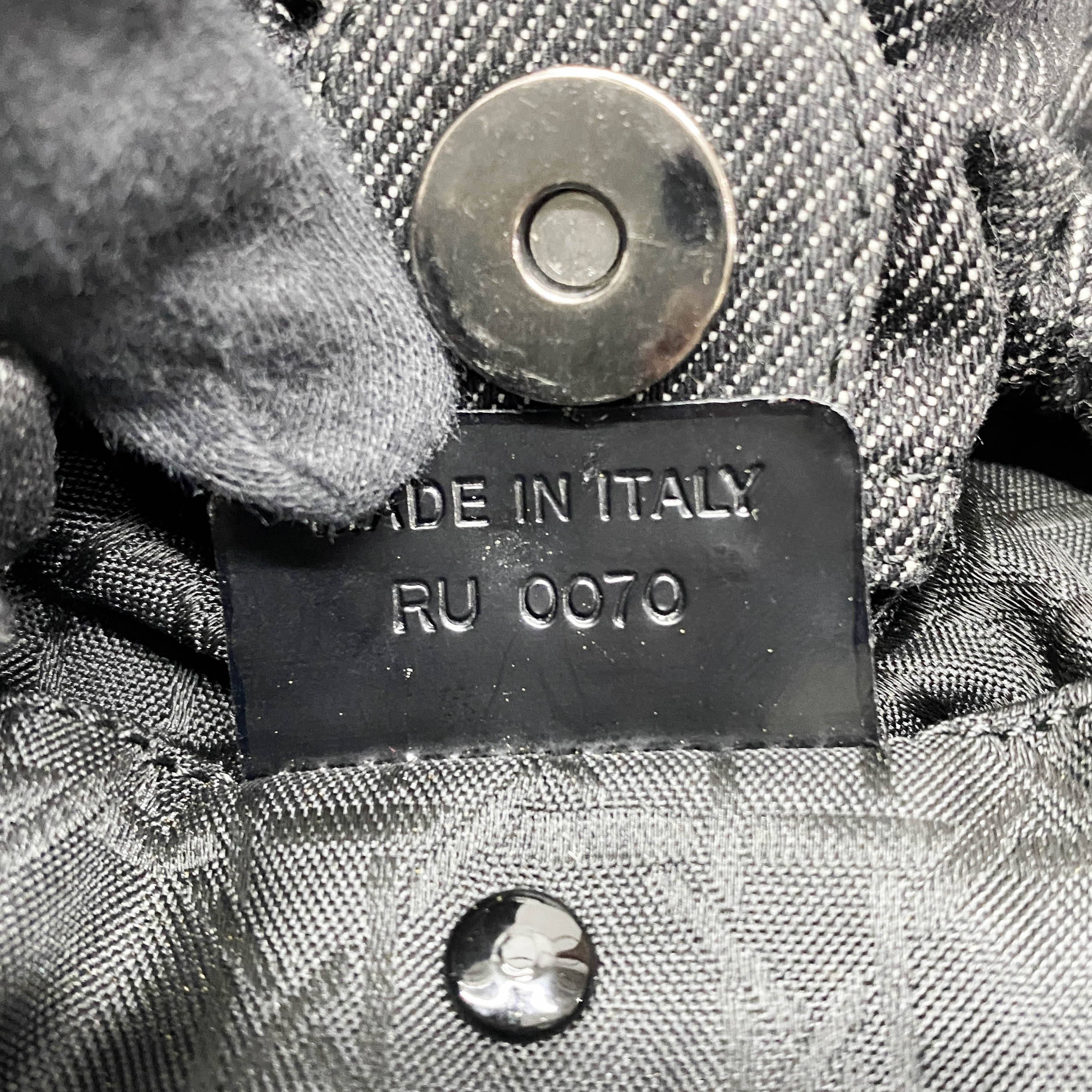 Malice Pearl Black Denim Hand Bag