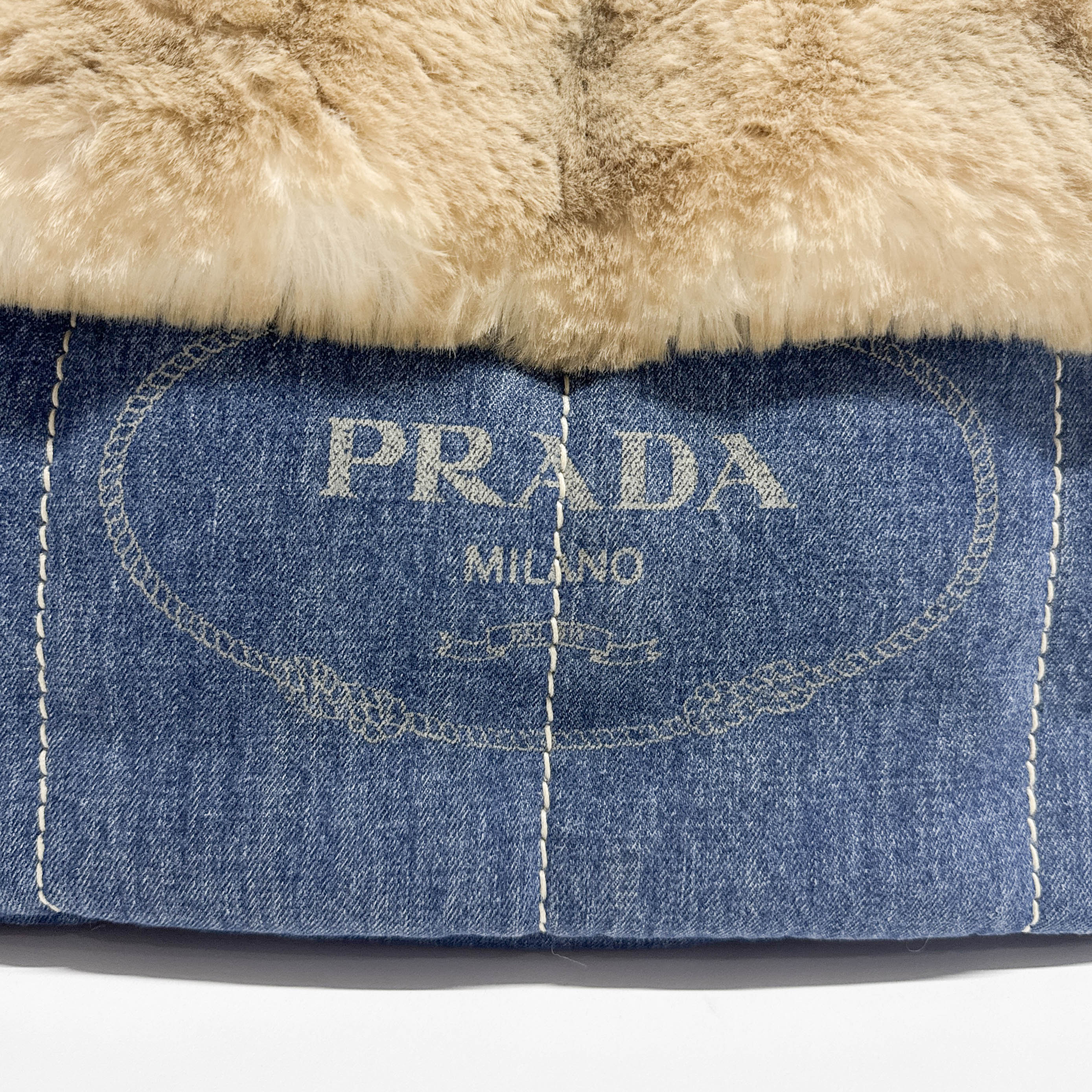 Vintage Blue Denim Two Way Bag