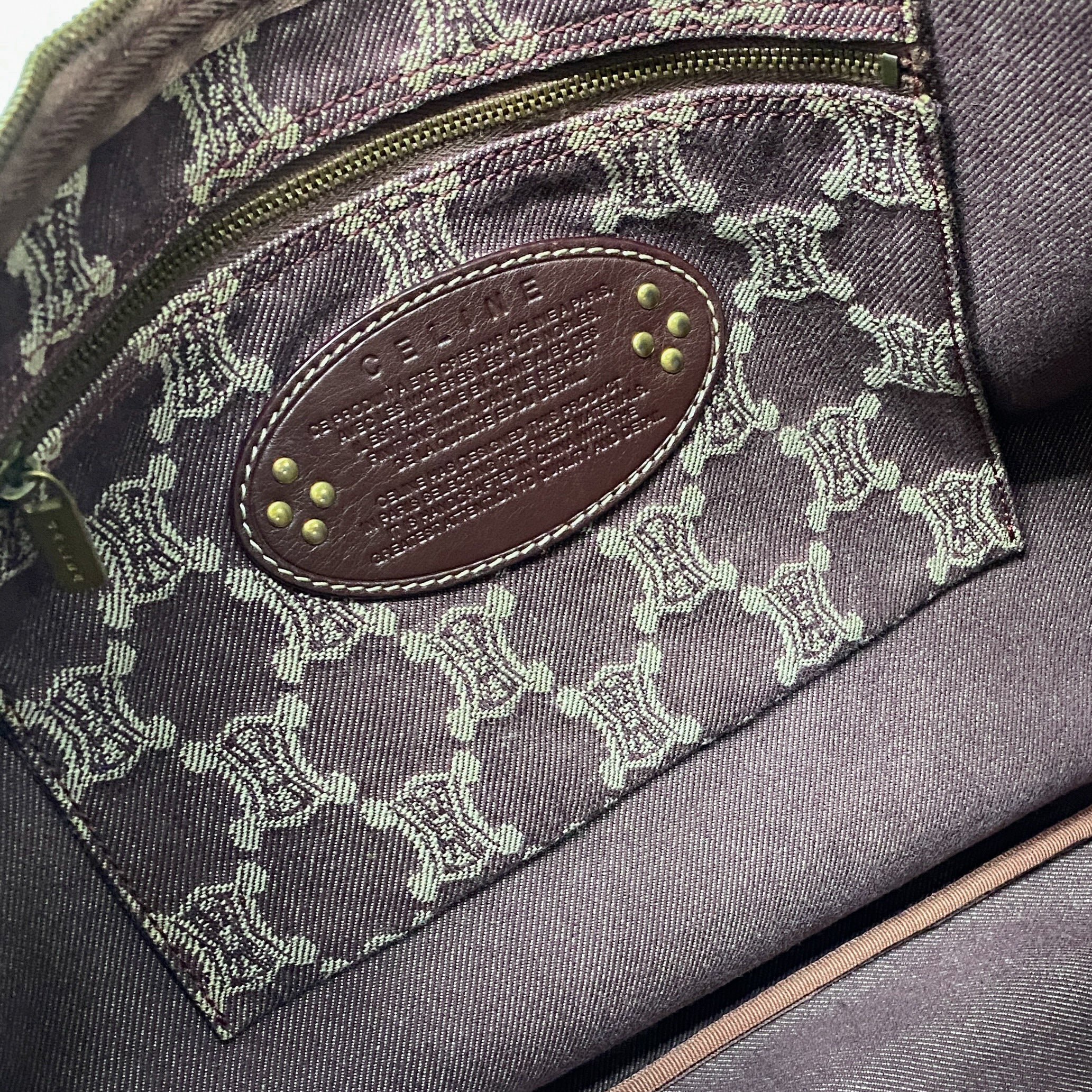 Paris Macadam Purple Denim Hobo Bag