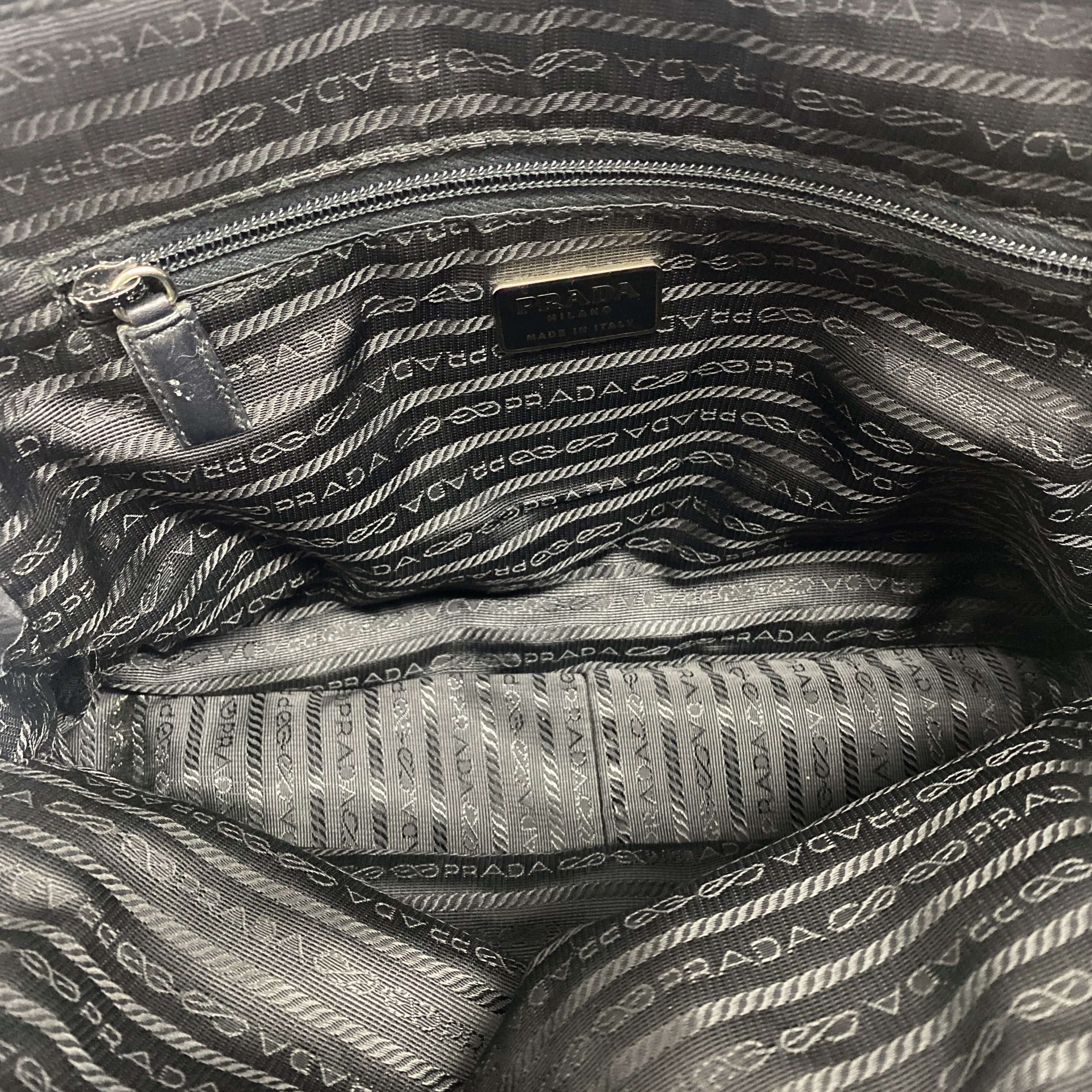 Vintage Black Wool Shoulder Bag