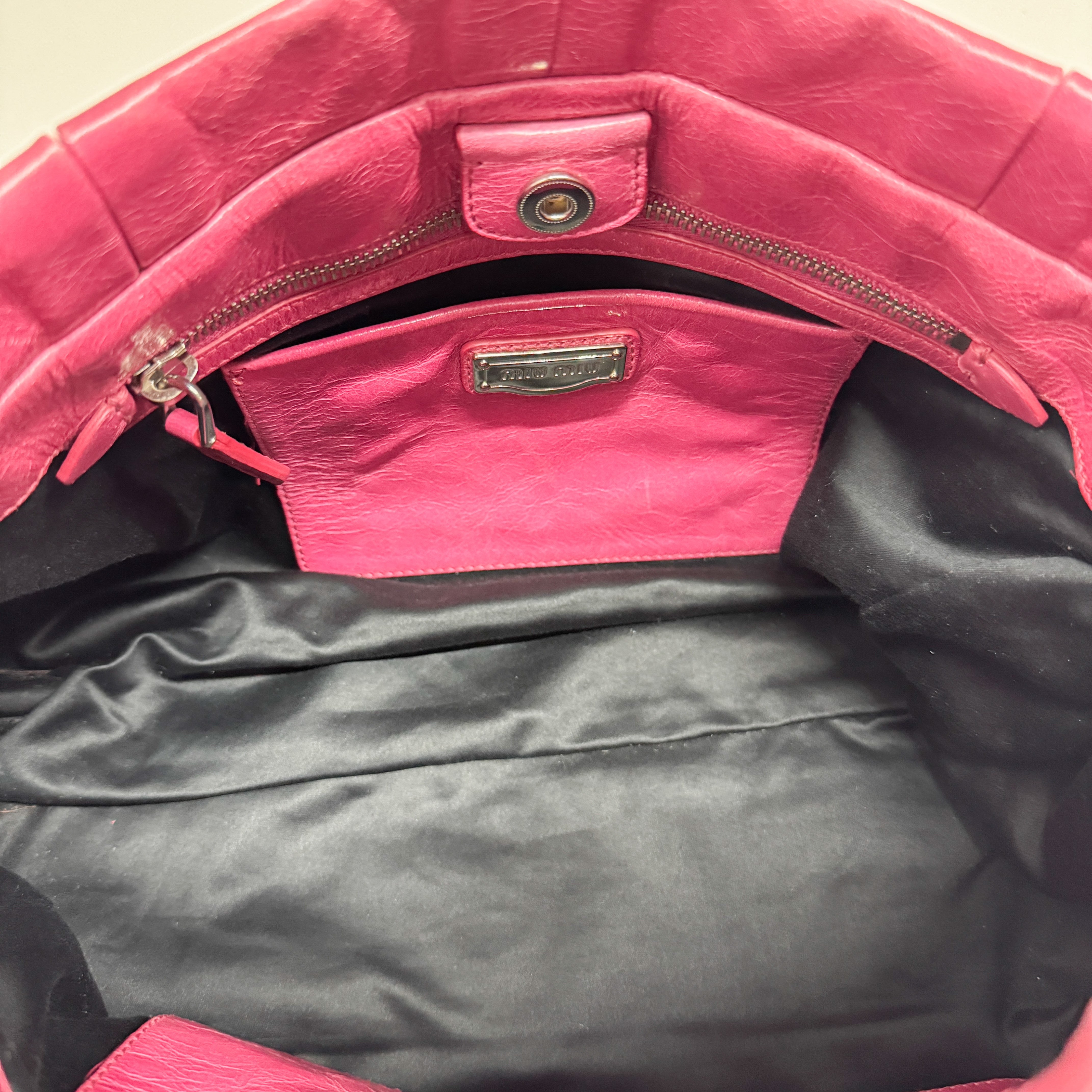 Vitello Bauletto Calfskin Leather Two Way Bag