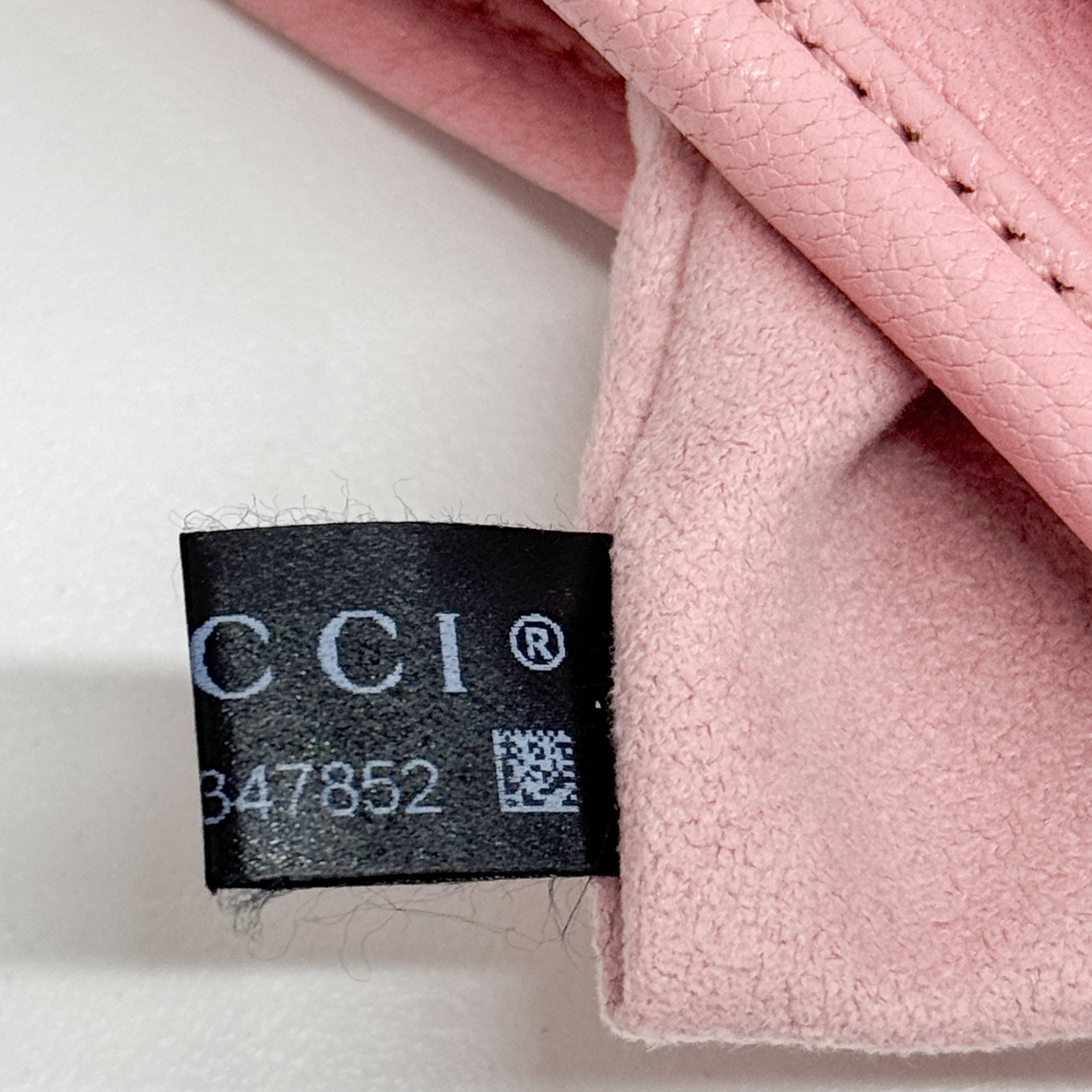 Pink Leather Shoulder Bag